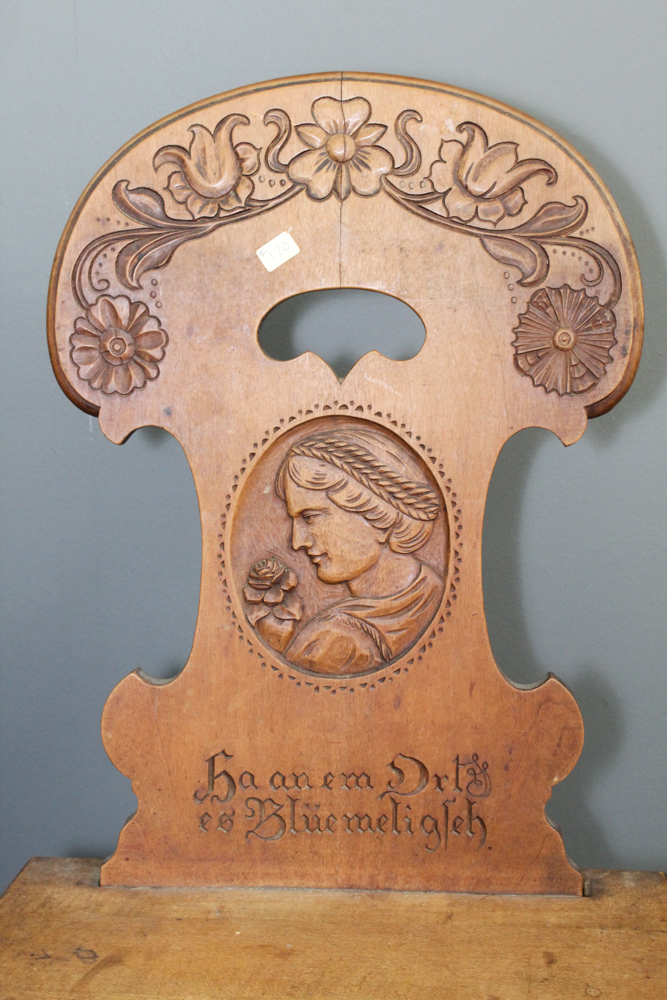 Antique South German Beech Fratzenstühle