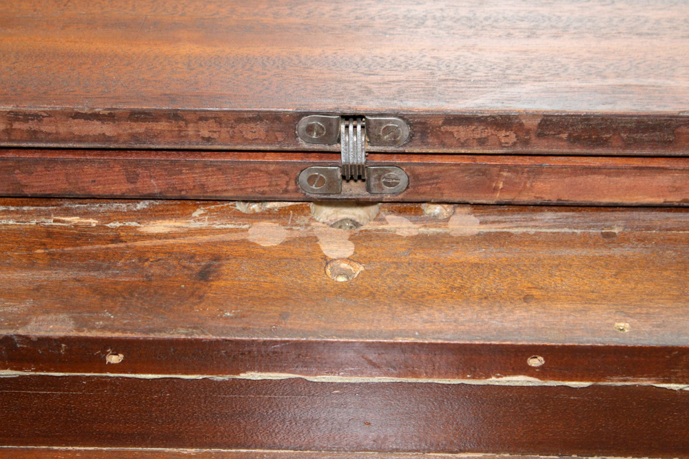 Antique Game Table with Hidden Drawer