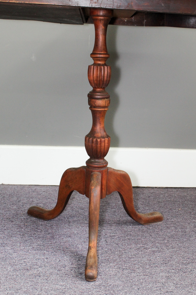 Antique Game Table with Hidden Drawer