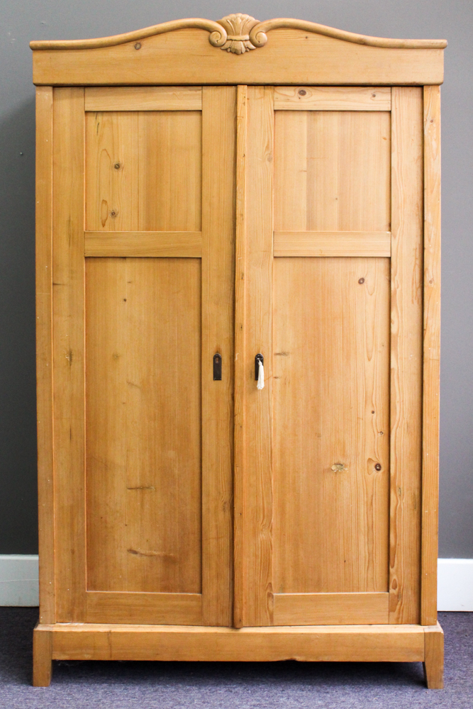 Antique Pine Knockdown Wardrobe