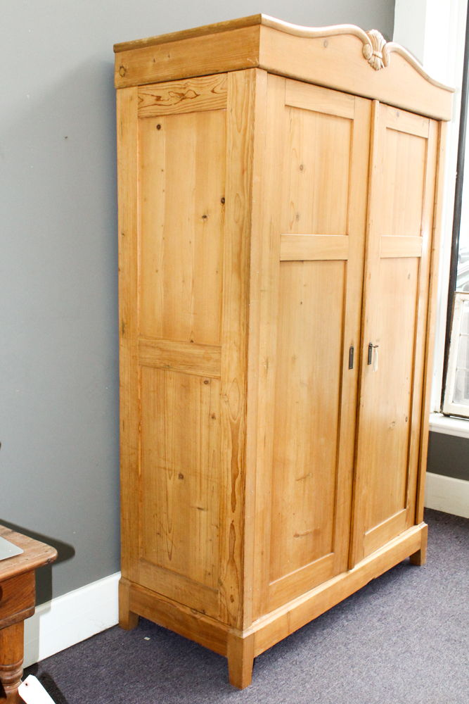 Antique Pine Knockdown Wardrobe