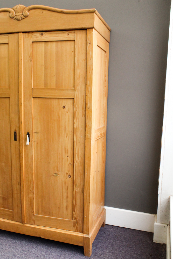 Antique Pine Knockdown Wardrobe