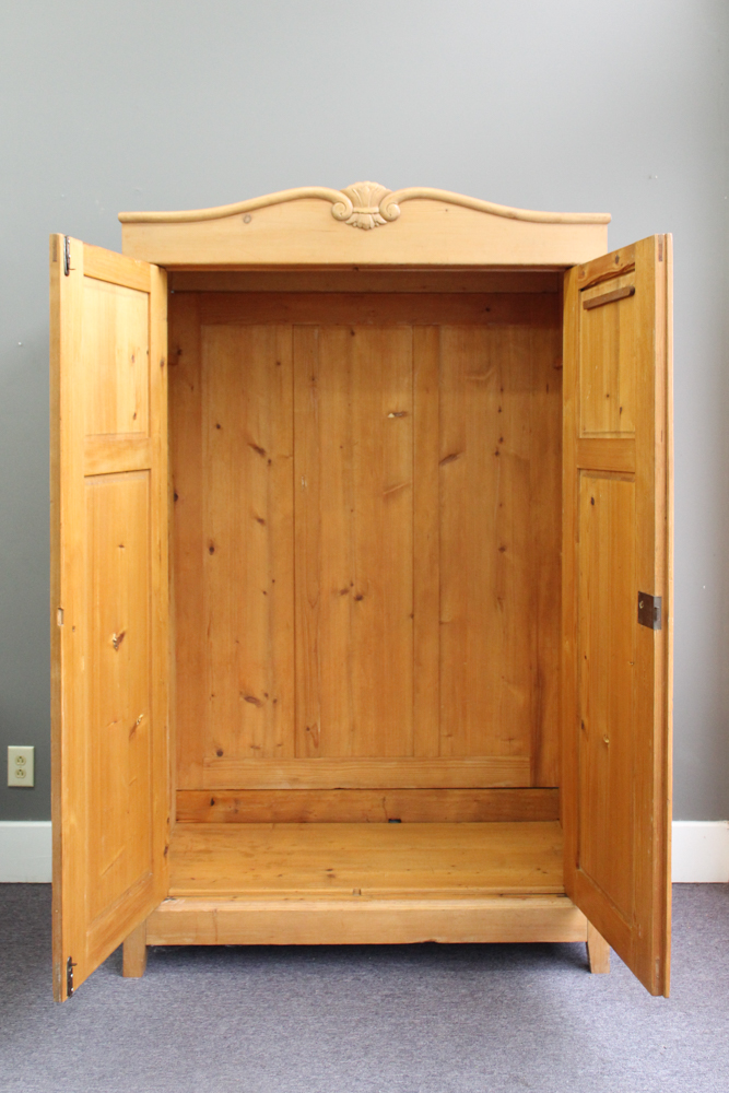 Antique Pine Knockdown Wardrobe