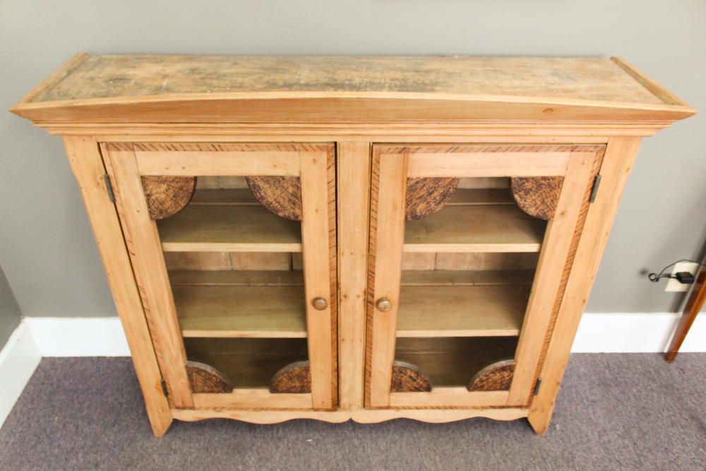 Antique American Poplar Cabinet