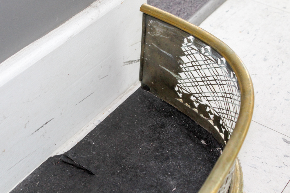 Vintage Brass Fireplace Fender
