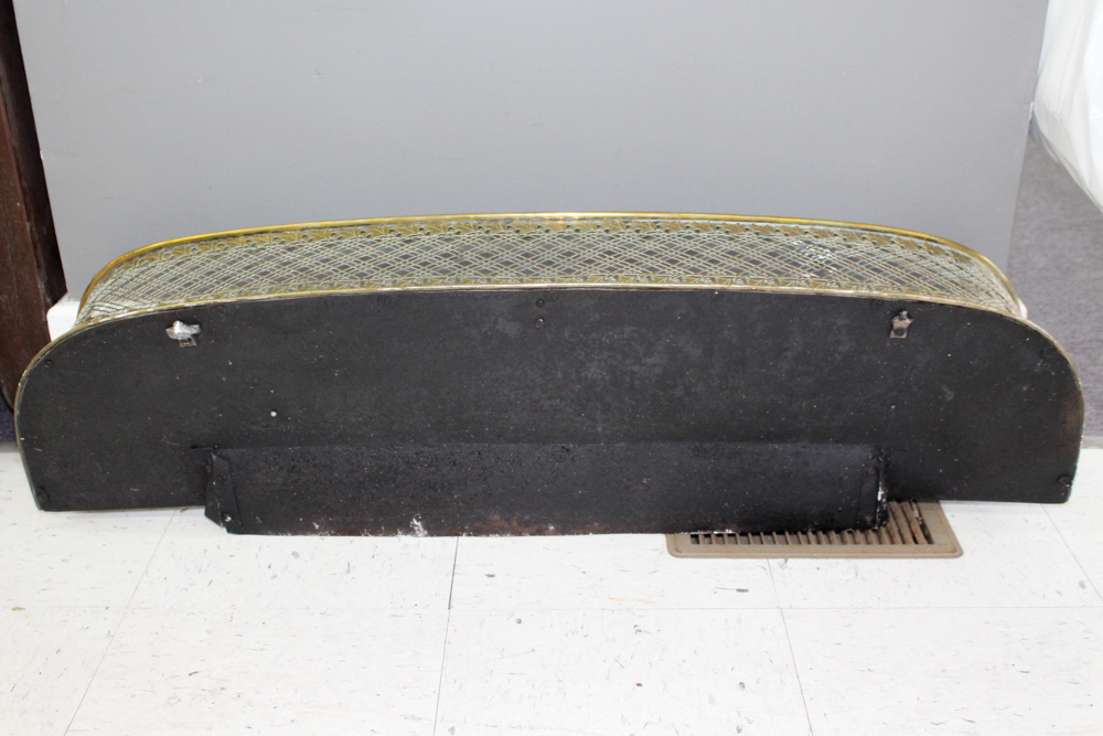 Vintage Brass Fireplace Fender