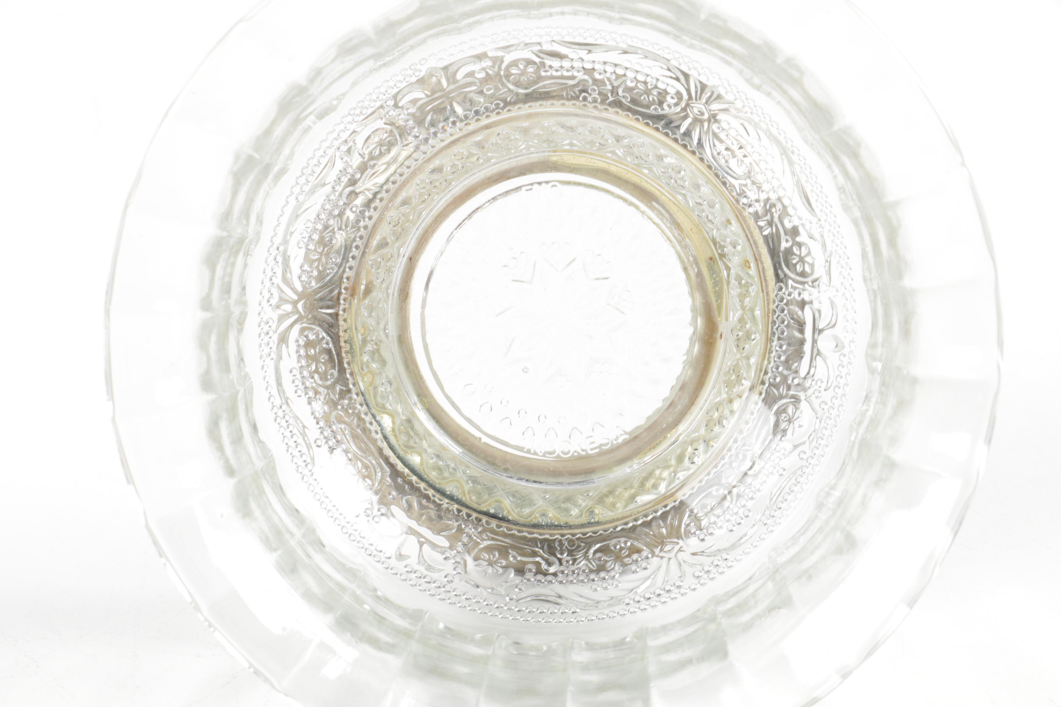 Sheffield Silver Co. Silver Plate Shell Centerpiece and Glass Bowl