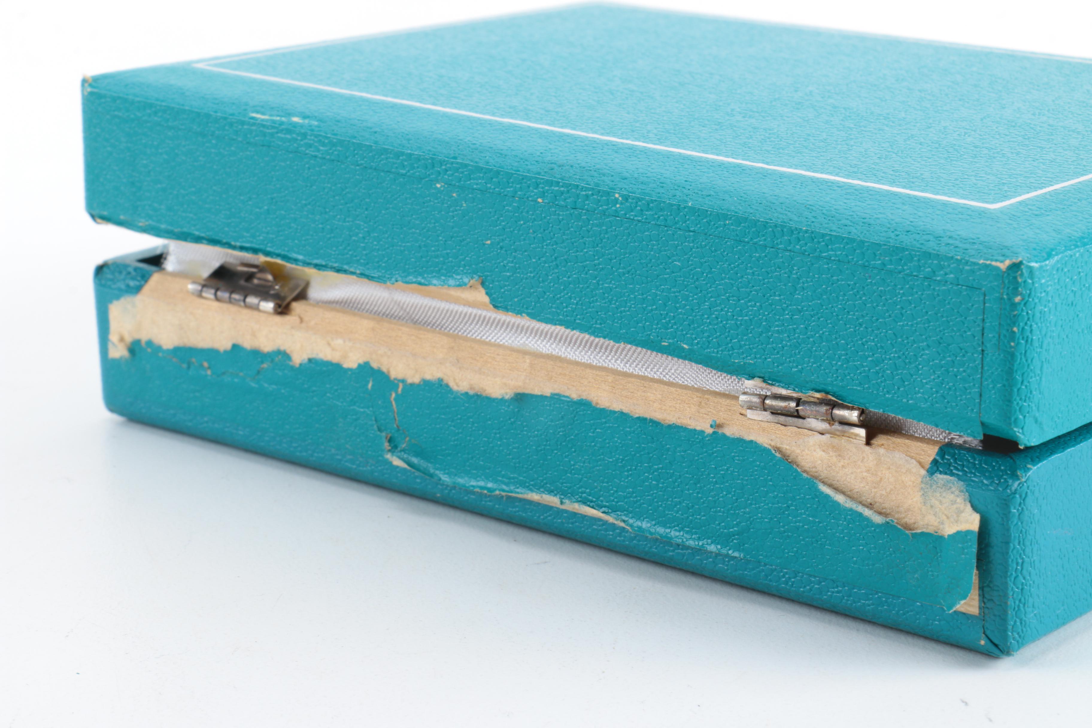 Raimond Silver Plate Salt Cellars with Lead and Copper Sugar Bowl and Creamer