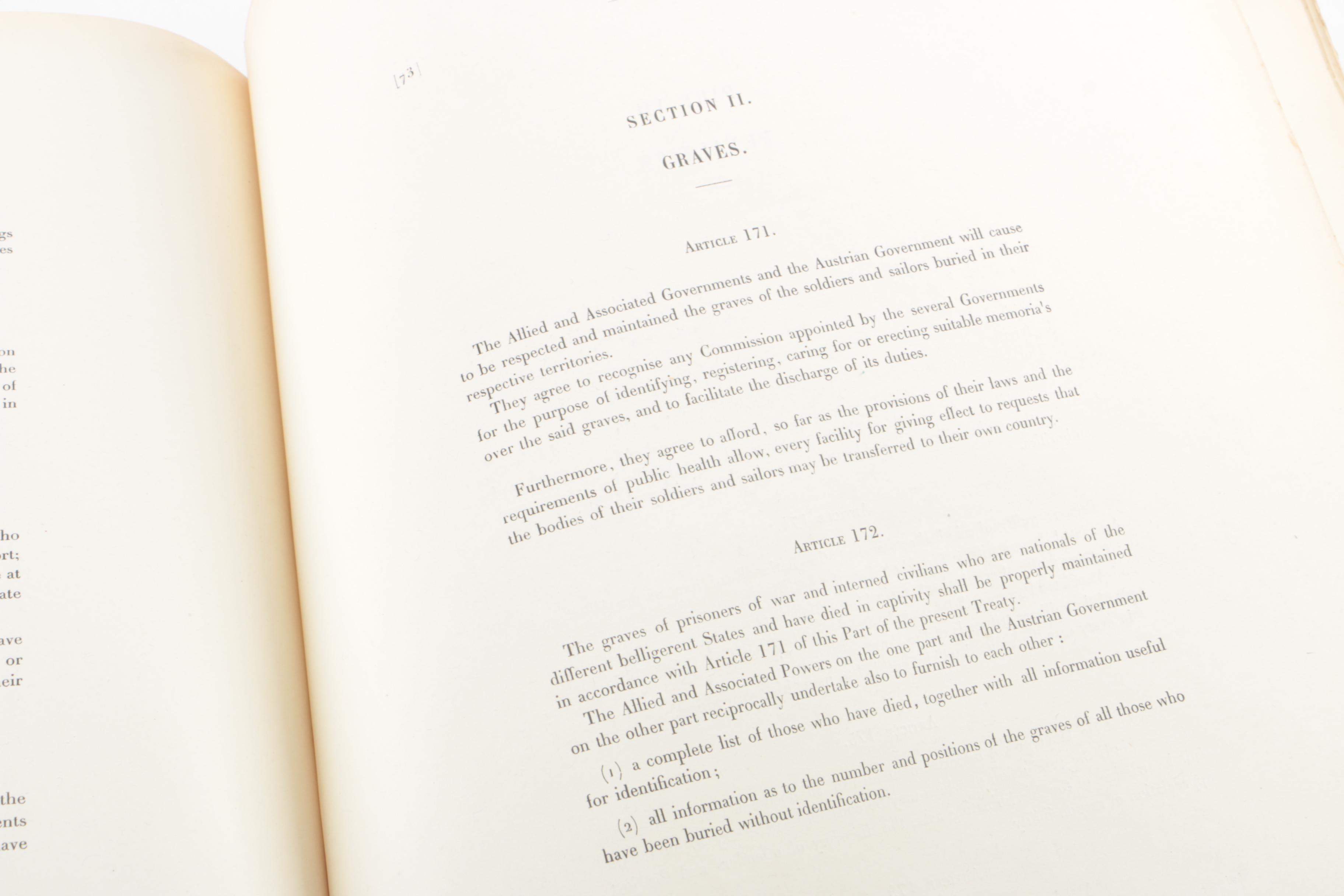 Copy of the Treaty of Saint-Germain-en-Laye