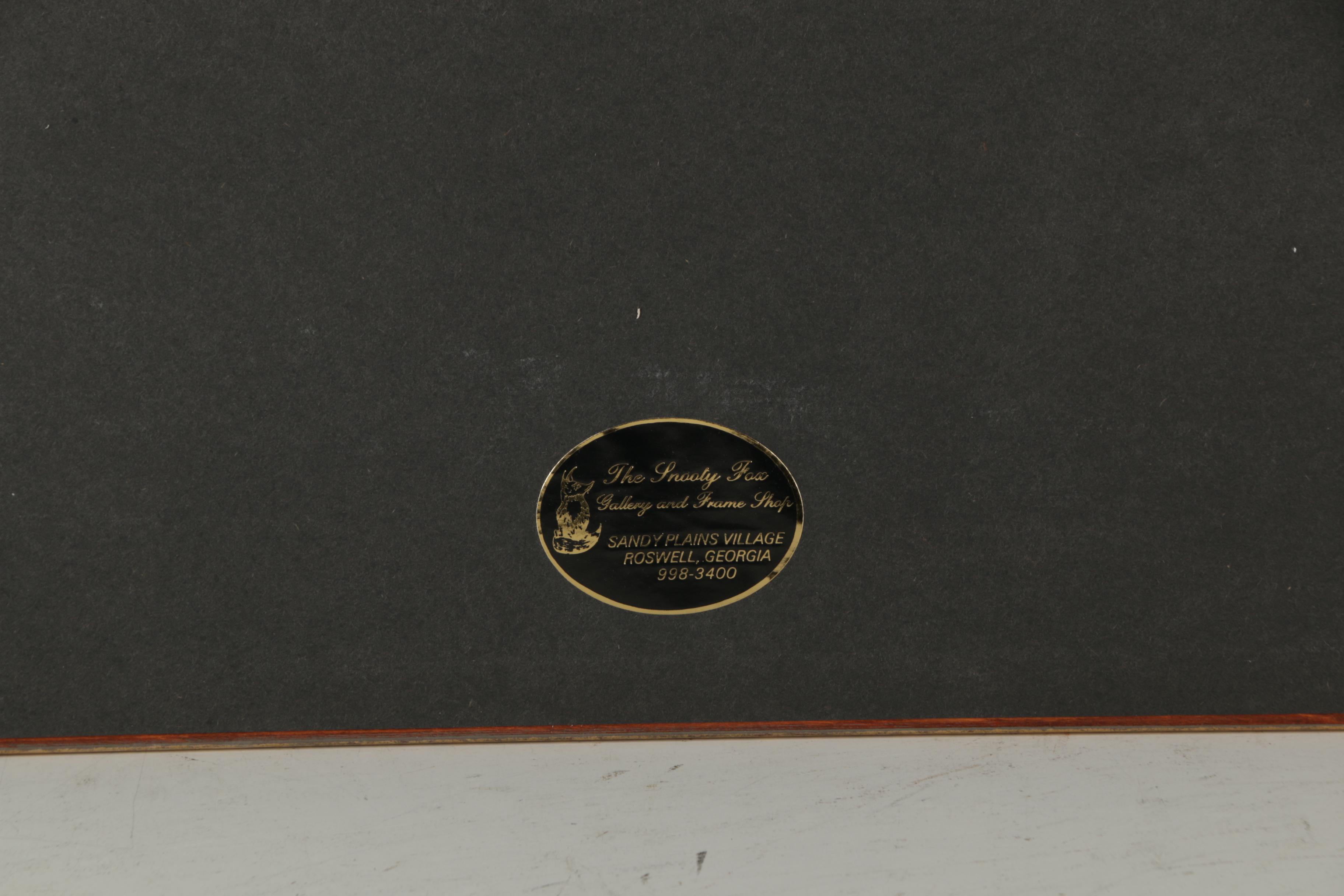 Mechanical Prints on Paper of Floral Bouquets