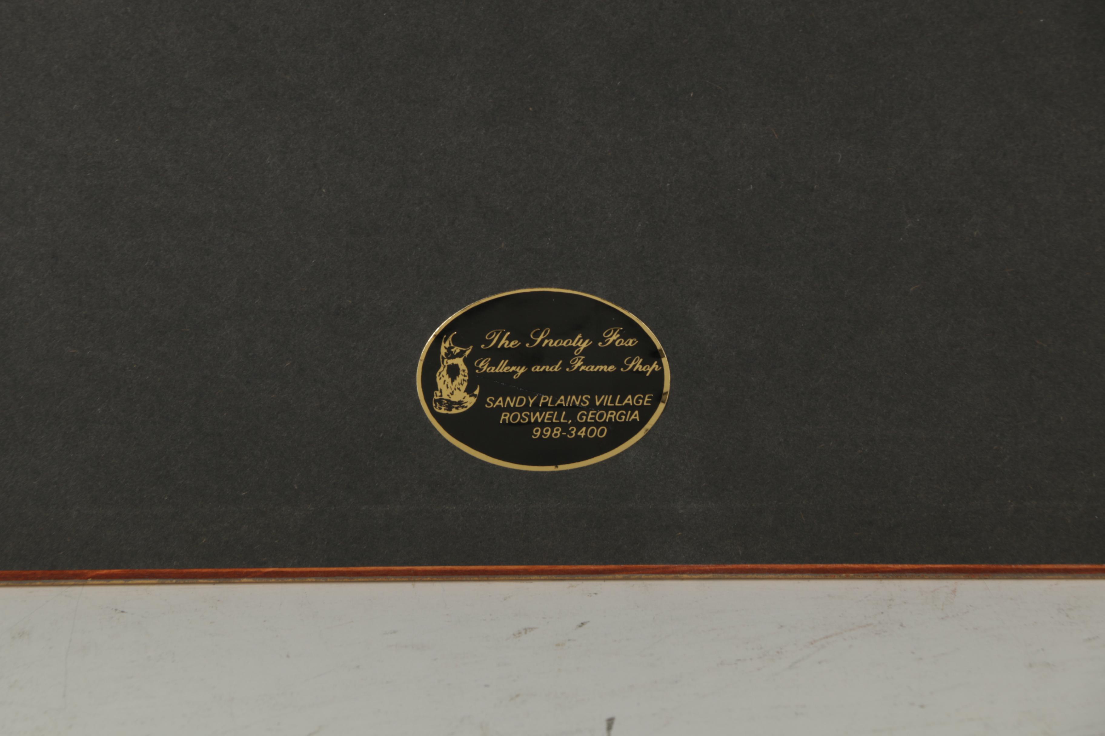 Mechanical Prints on Paper of Floral Bouquets