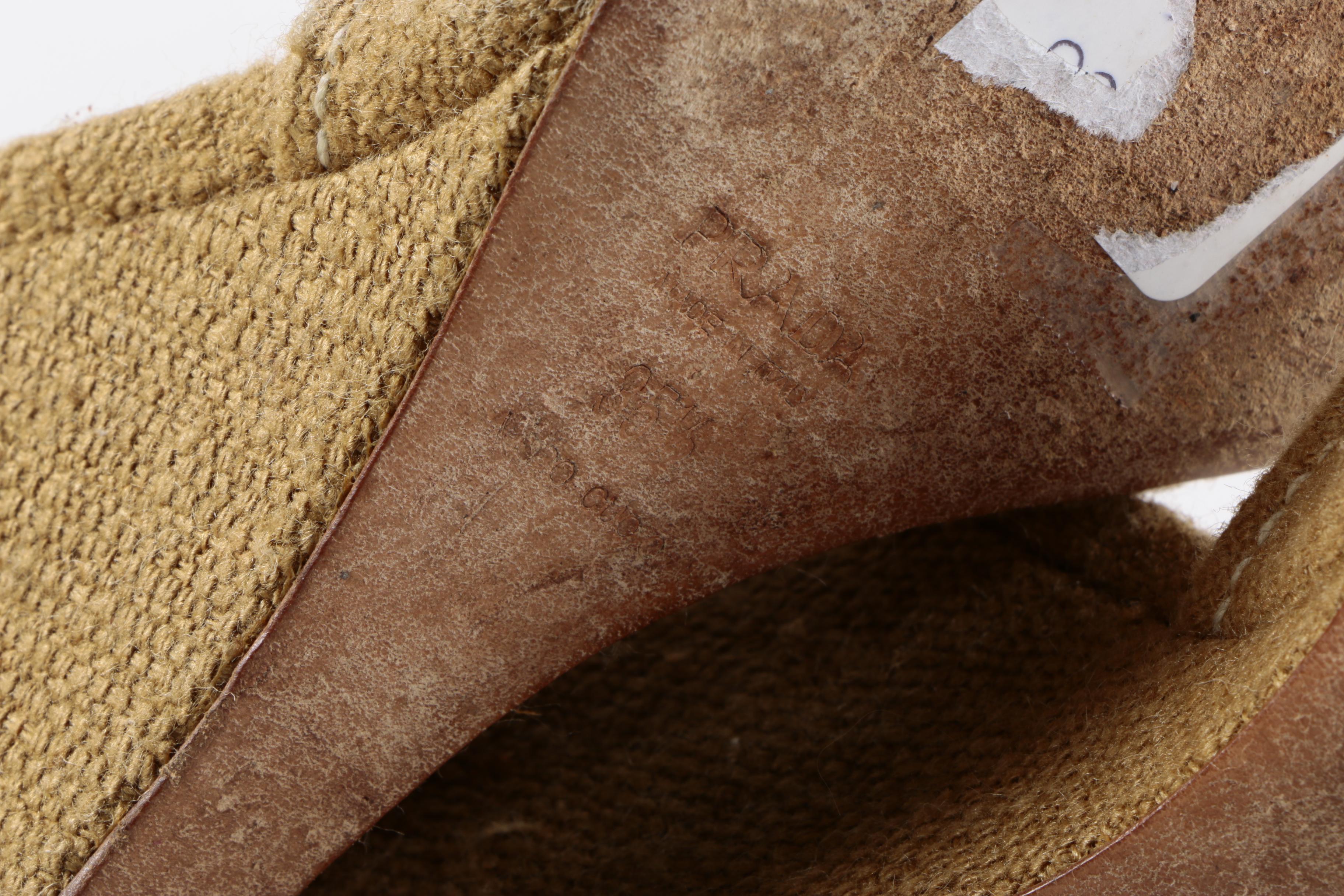 Prada Jute Wedges