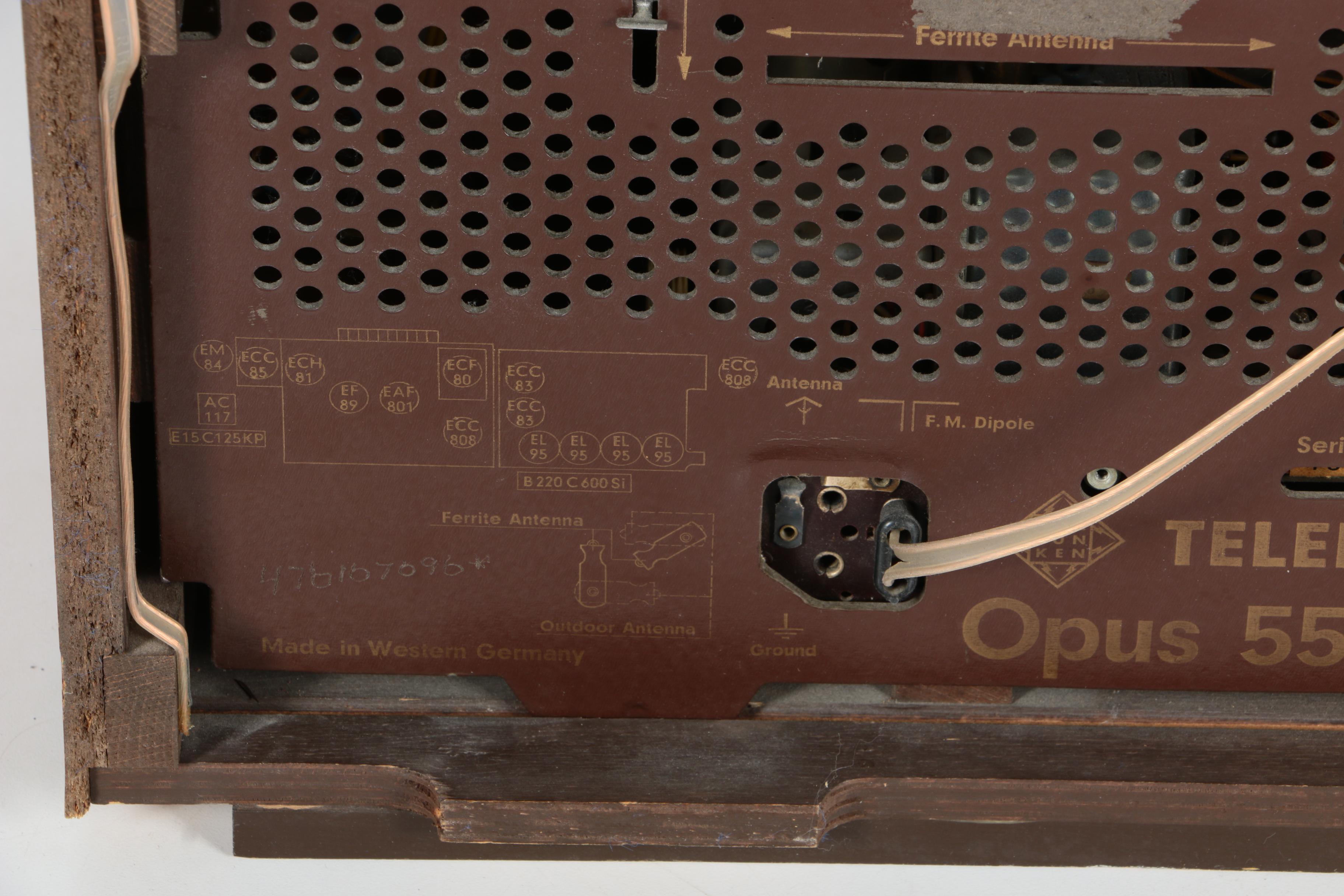 Telefunken De Luxe Record Player and Opus 5550 MX Receiver