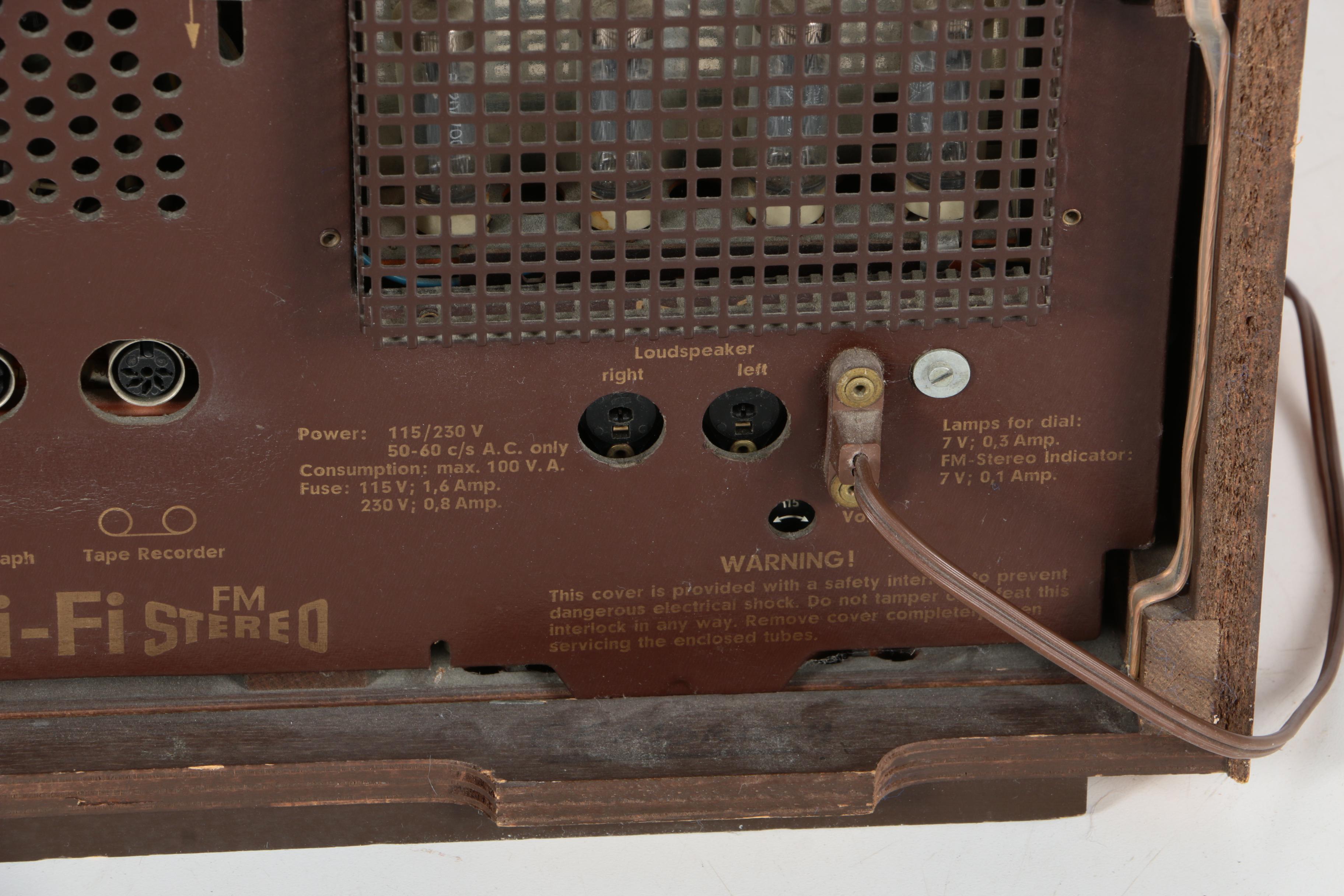 Telefunken De Luxe Record Player and Opus 5550 MX Receiver