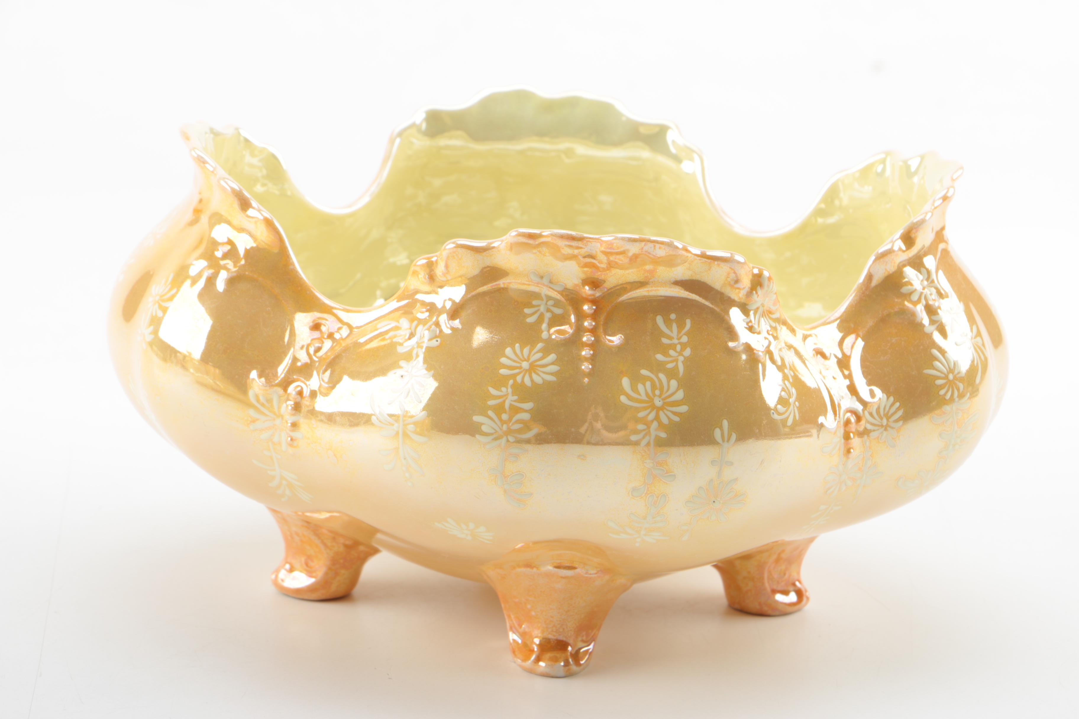 Orange Opalescent Porcelain Collection Including Tressemanes & Vogt