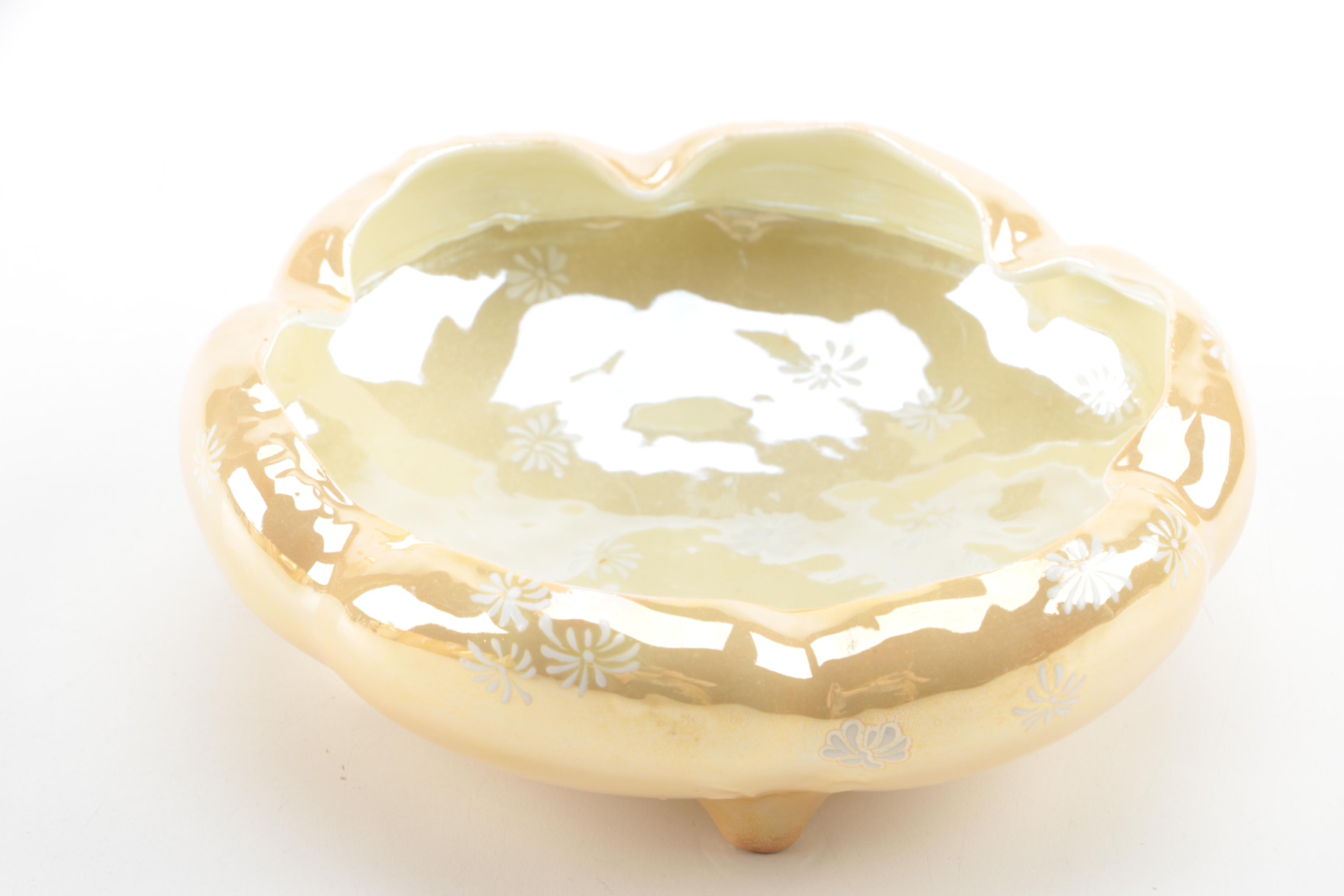 Orange Opalescent Porcelain Collection Including Tressemanes & Vogt