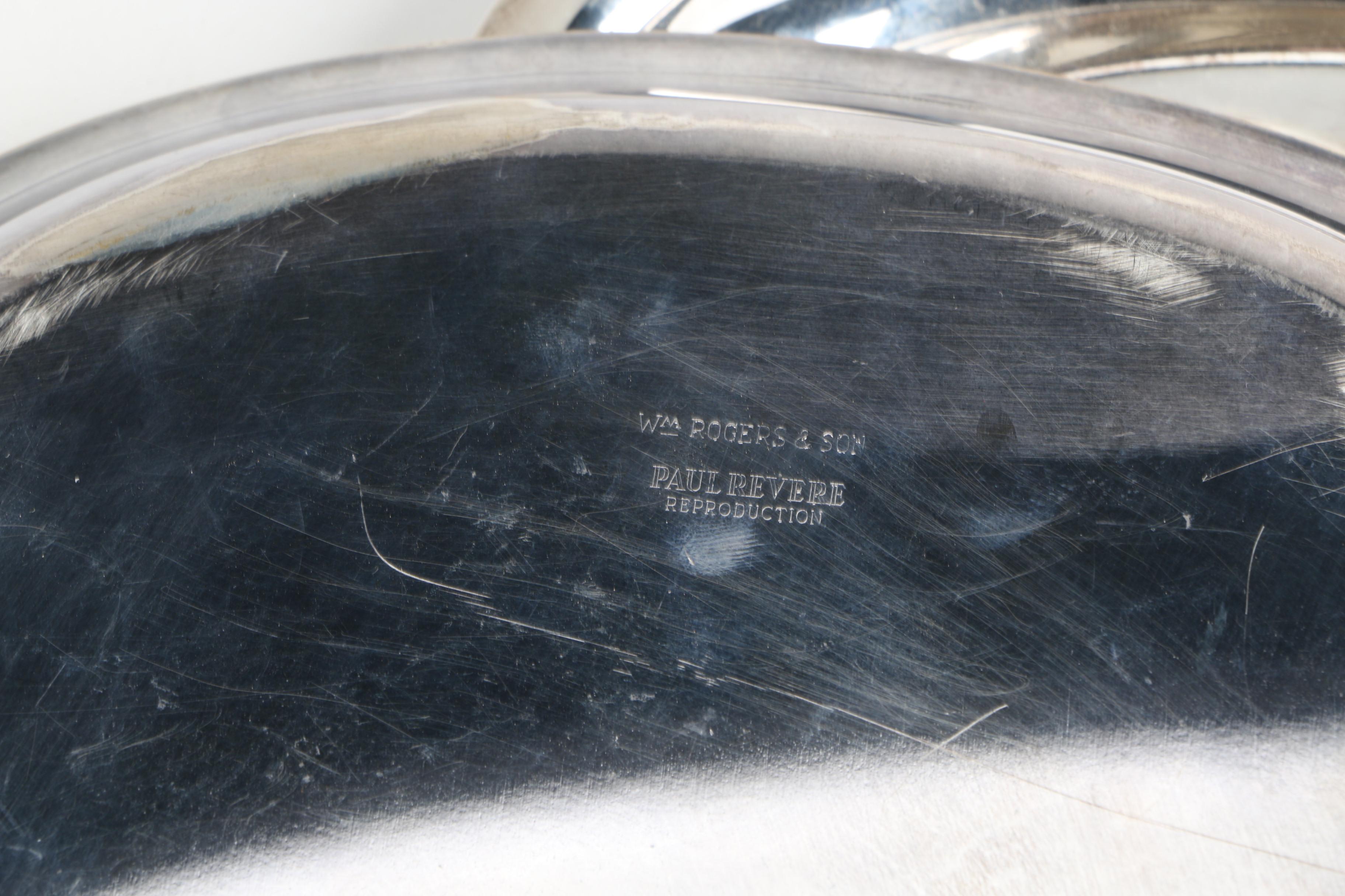 Silver-Plated Paul Revere Reproduction Serving Ware Including Reed & Barton