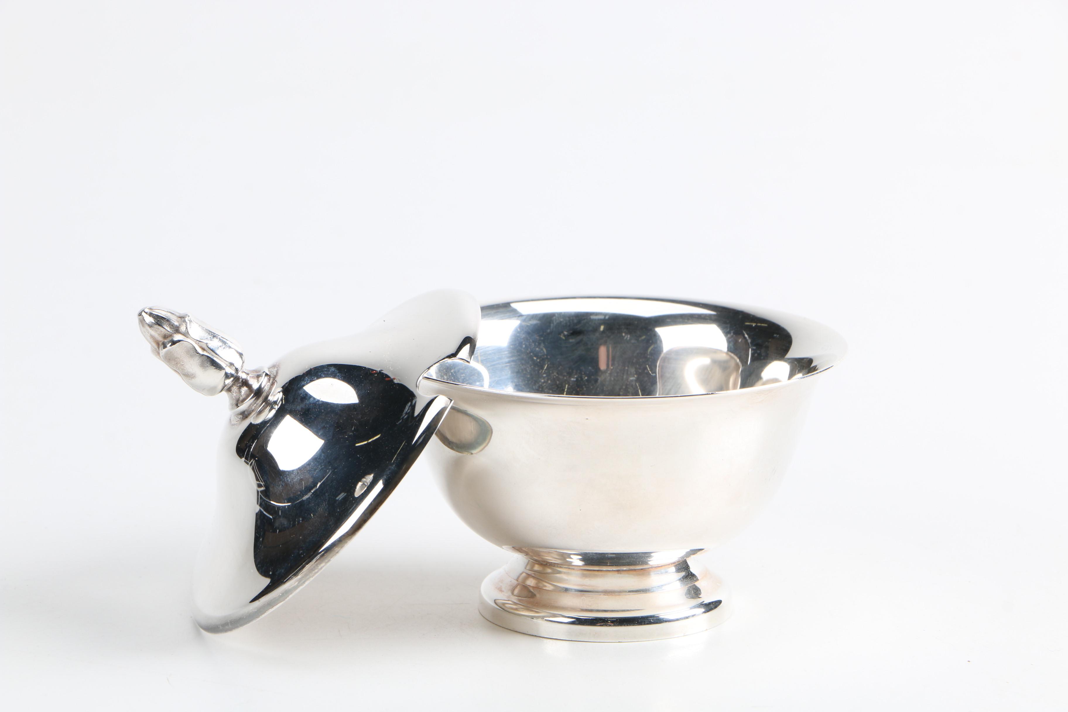 Silver-Plated Paul Revere Reproduction Serving Ware Including Reed & Barton