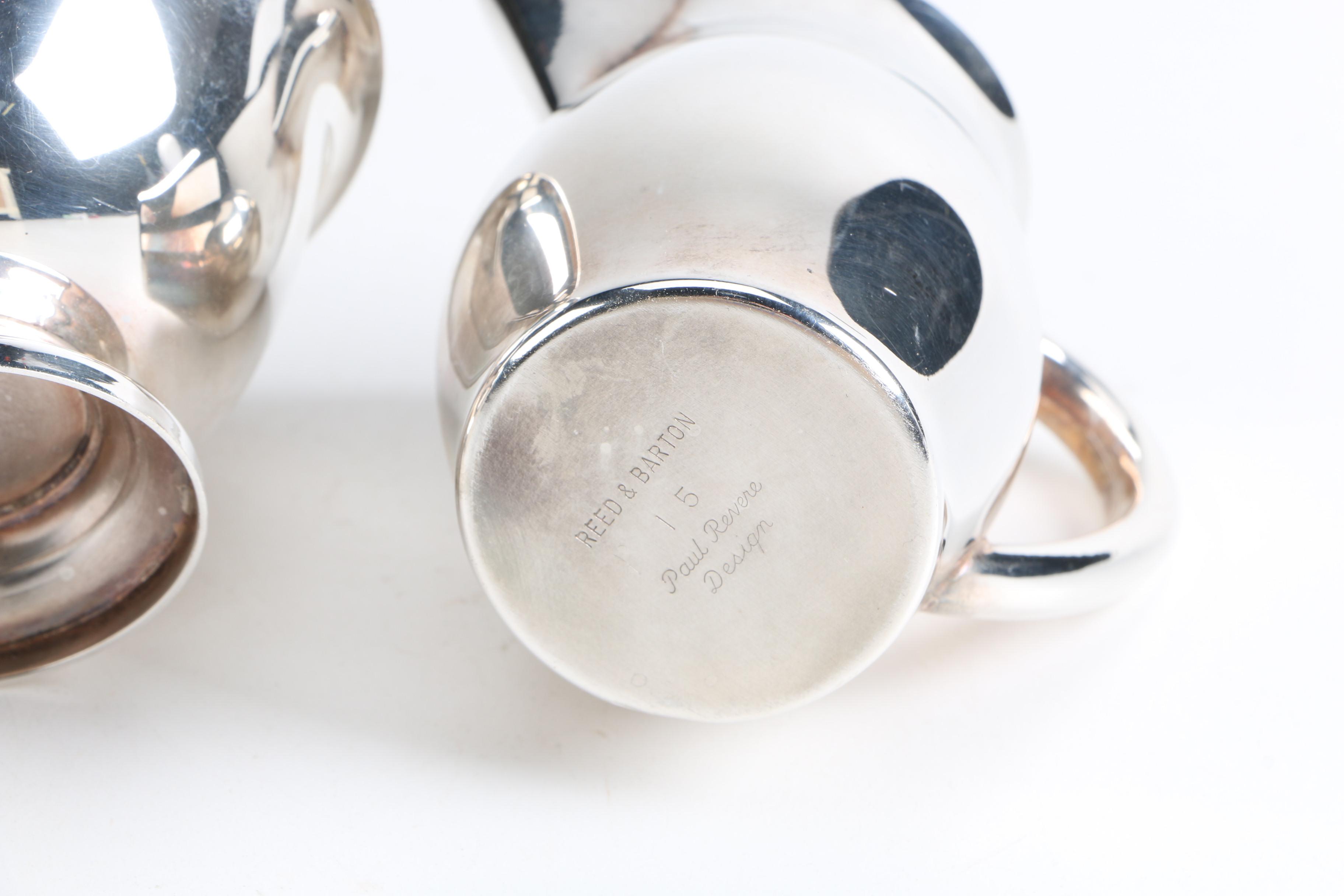 Silver-Plated Paul Revere Reproduction Serving Ware Including Reed & Barton