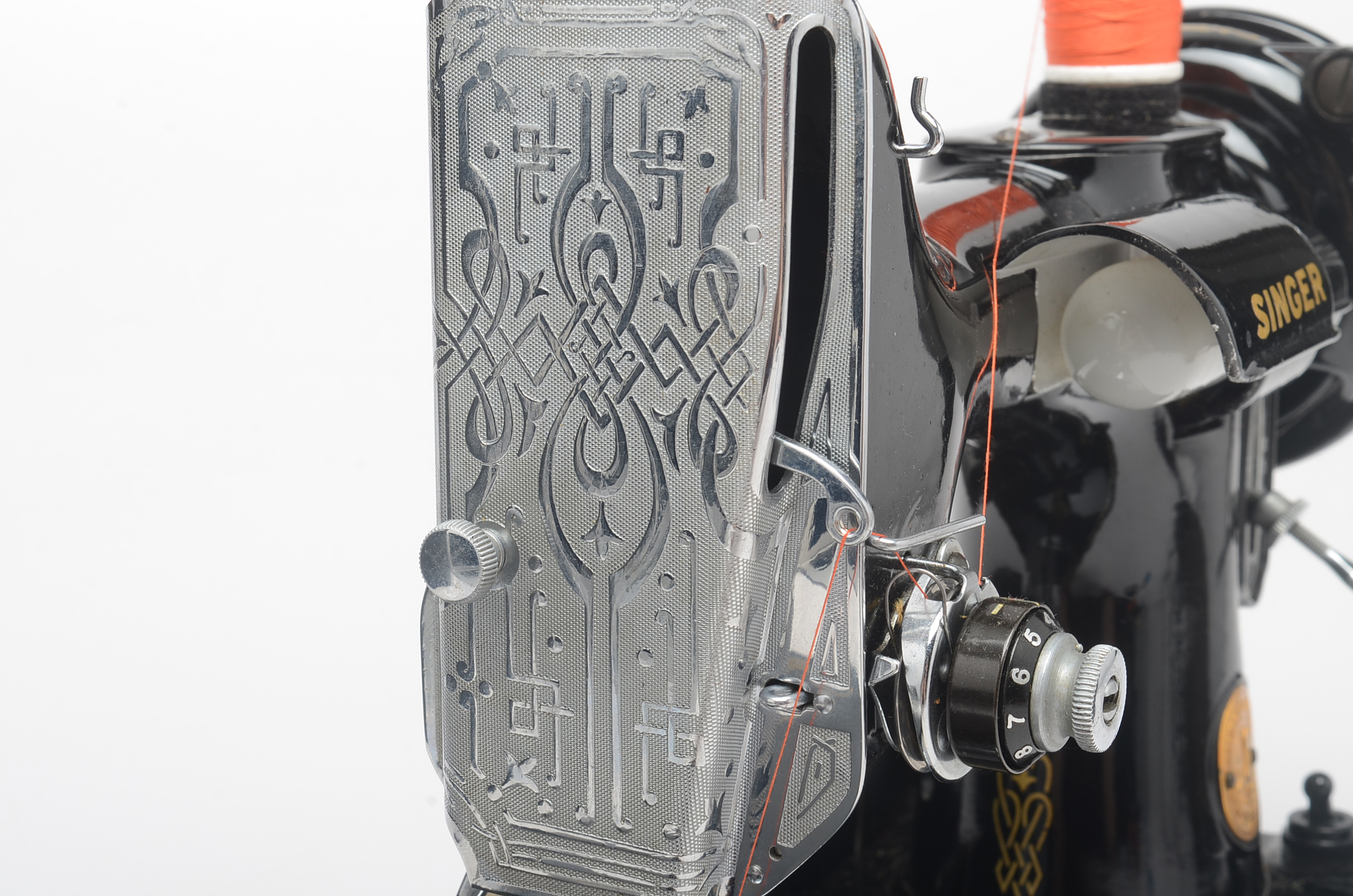 Vintage Singer 221 Sewing Machine and Case