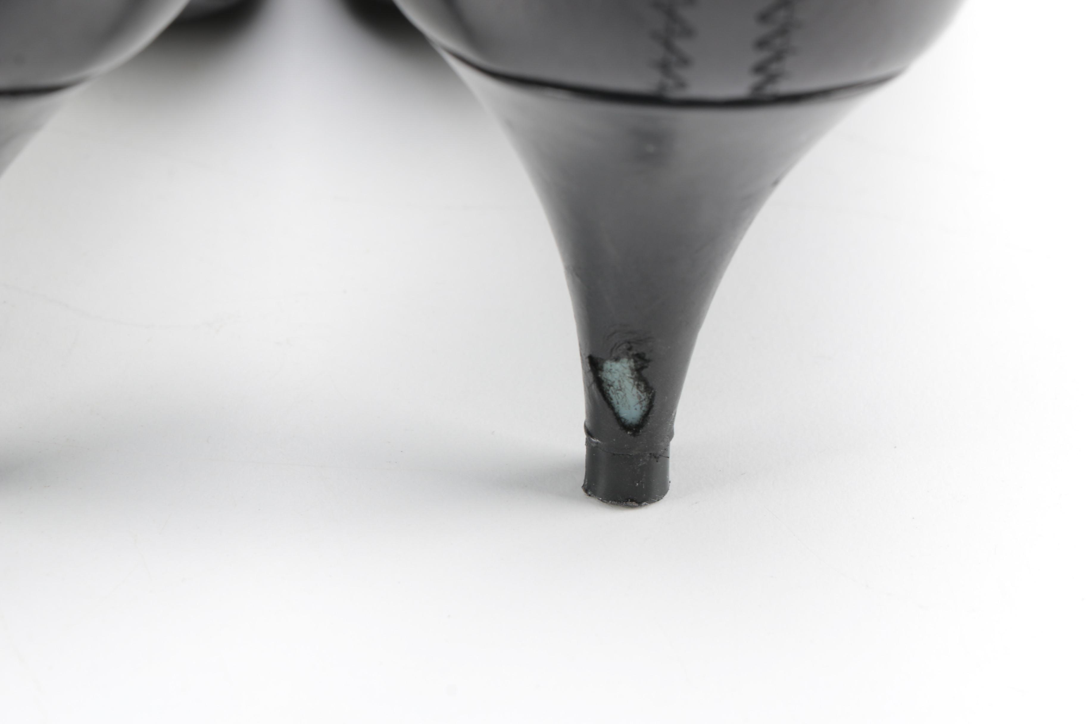 Prada Black Leather Heels