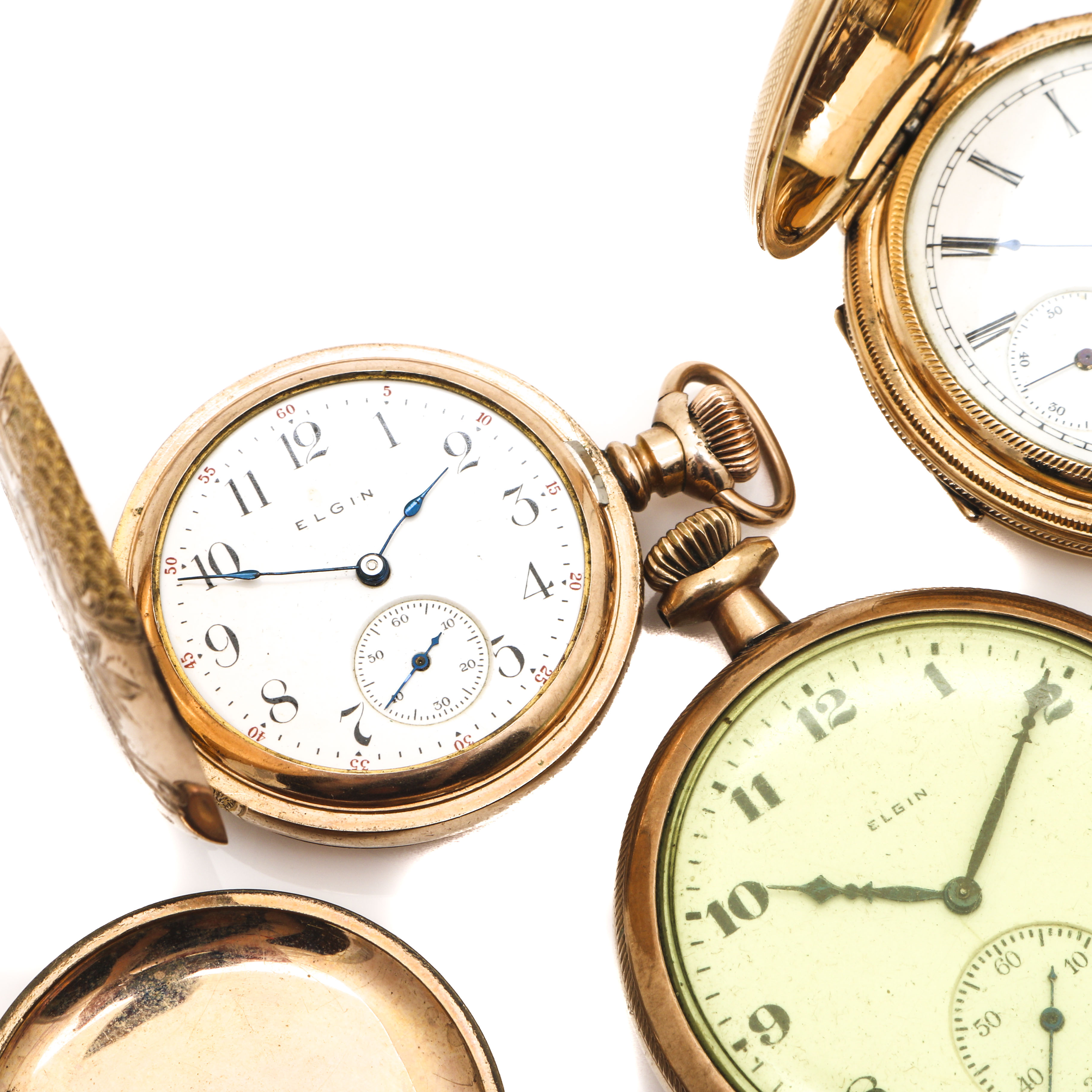 Elgin Antique Gold Filled Pocket Watches