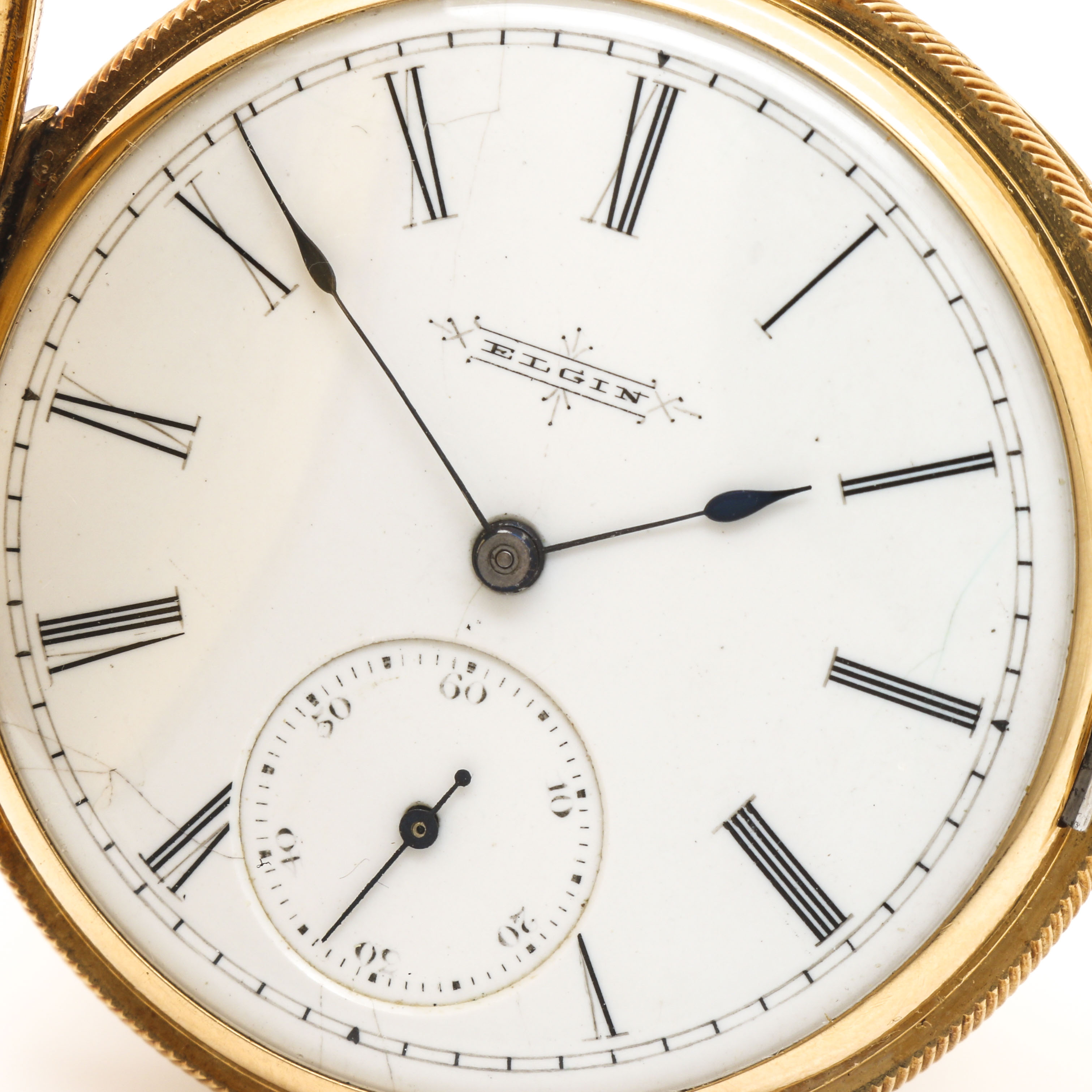Antique Elgin 18K Yellow Gold Pocket Watch