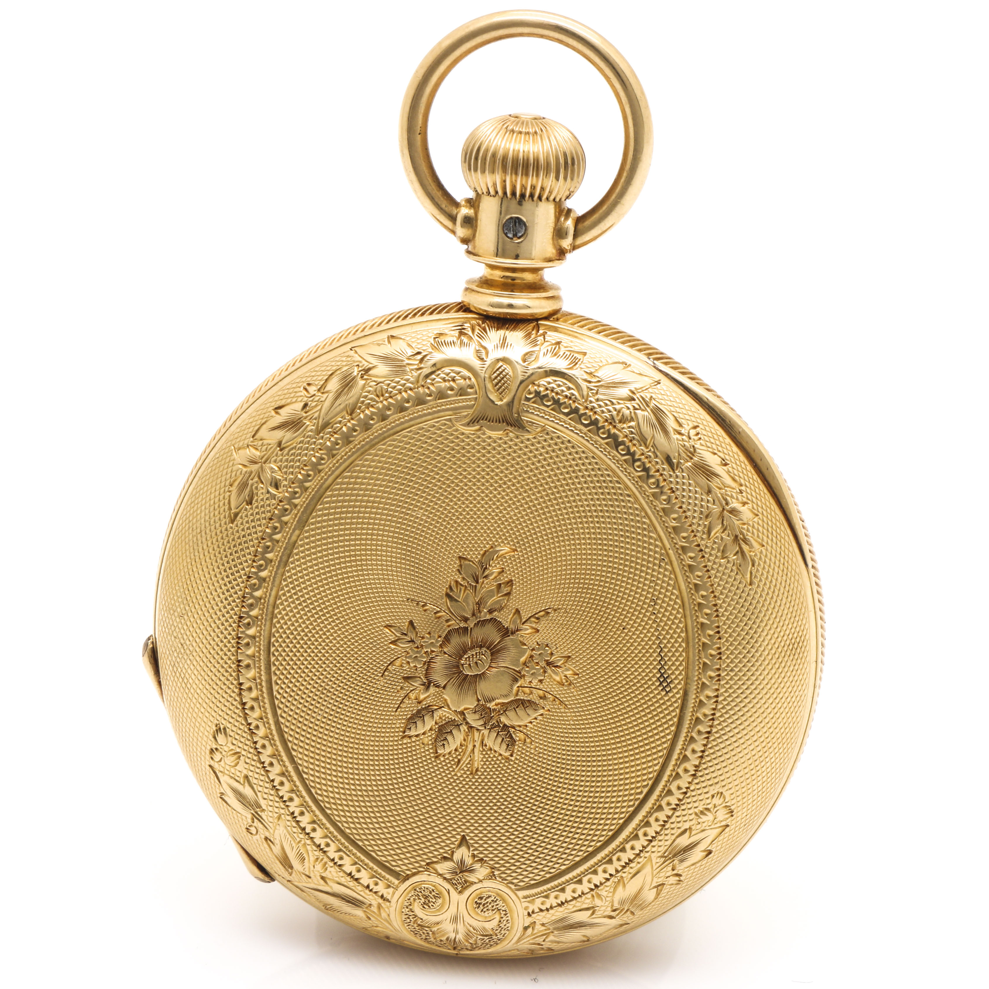 Antique Elgin 18K Yellow Gold Pocket Watch