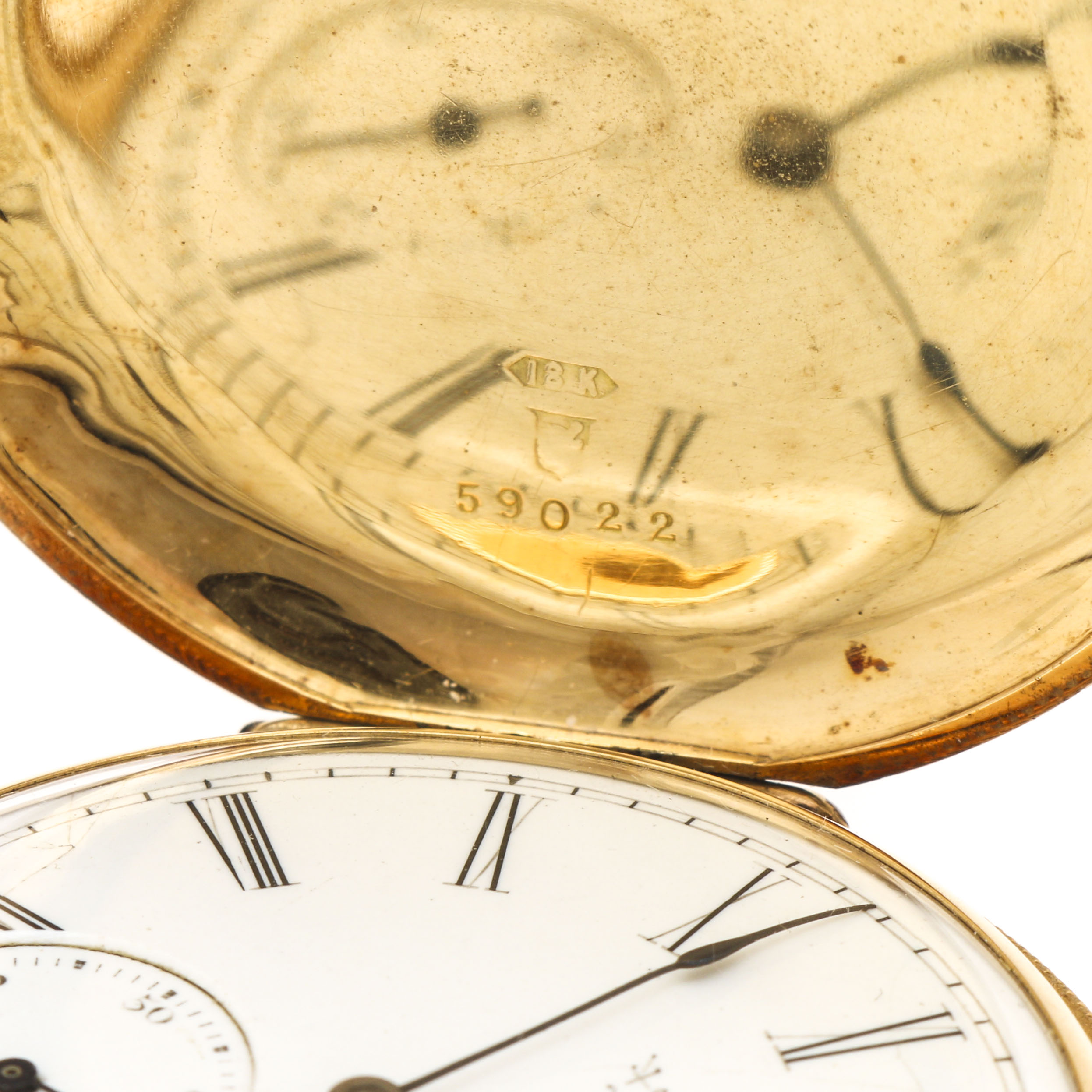 Antique Elgin 18K Yellow Gold Pocket Watch