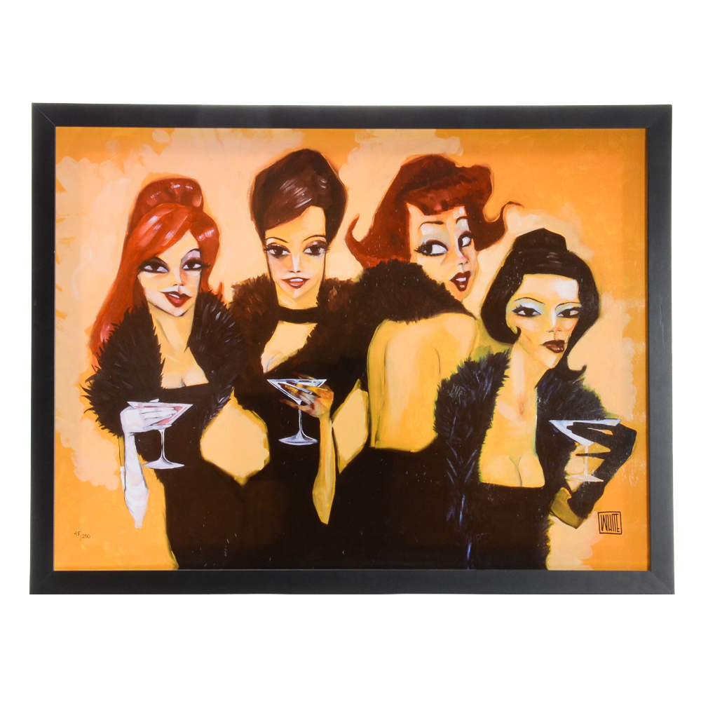 Todd White Signed Giclée "The Drinking Boas"