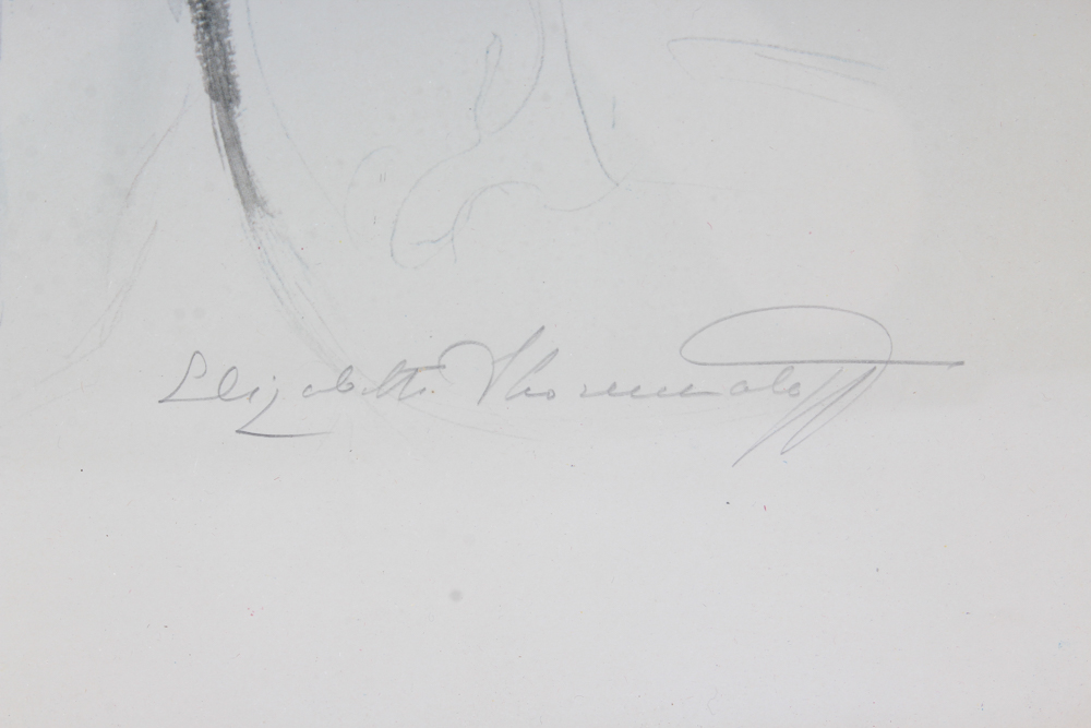 Signed Elizabeth Shoumatoff Limited Edition Print "The Unfinished Portrait"