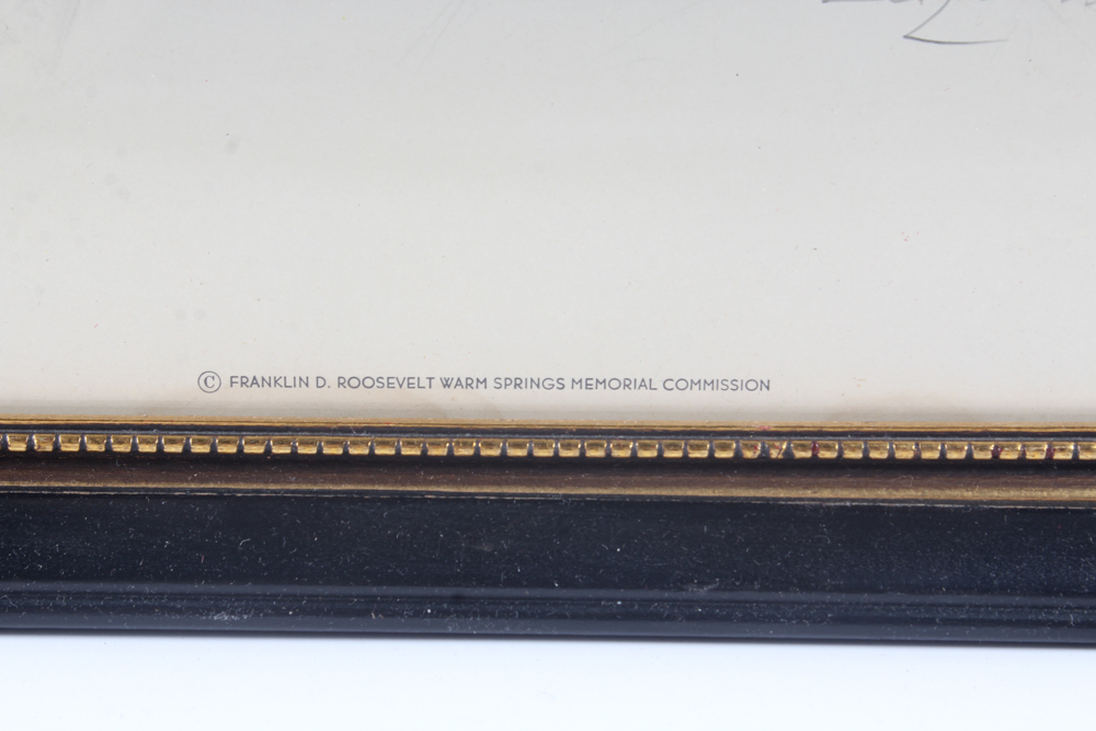 Signed Elizabeth Shoumatoff Limited Edition Print "The Unfinished Portrait"