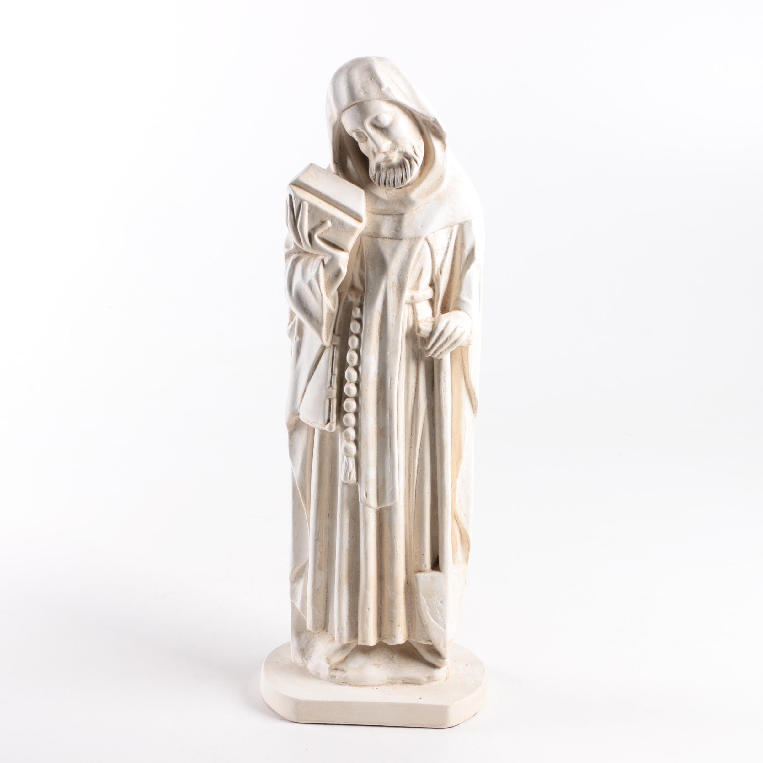 Ceramic Monk Figurine