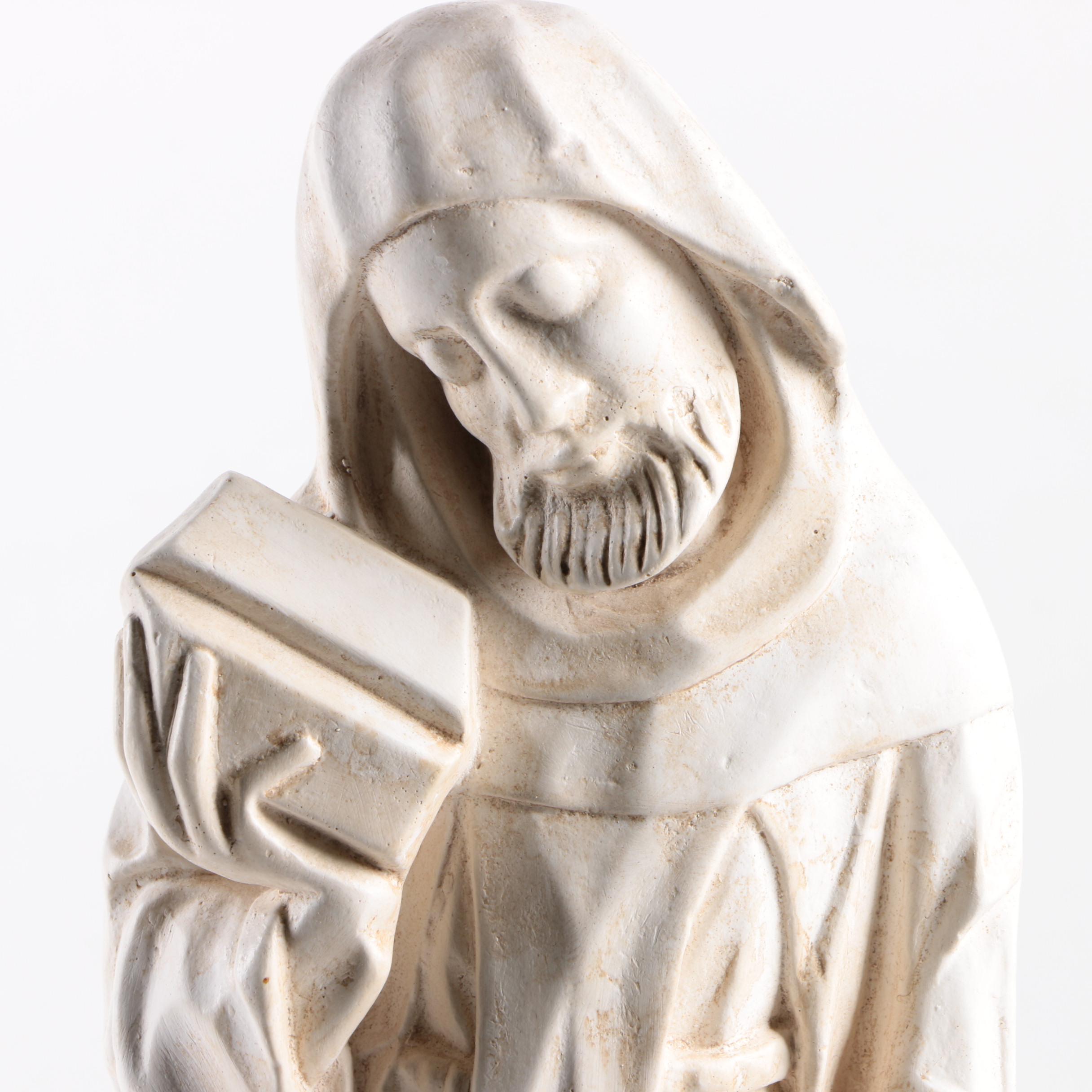 Ceramic Monk Figurine