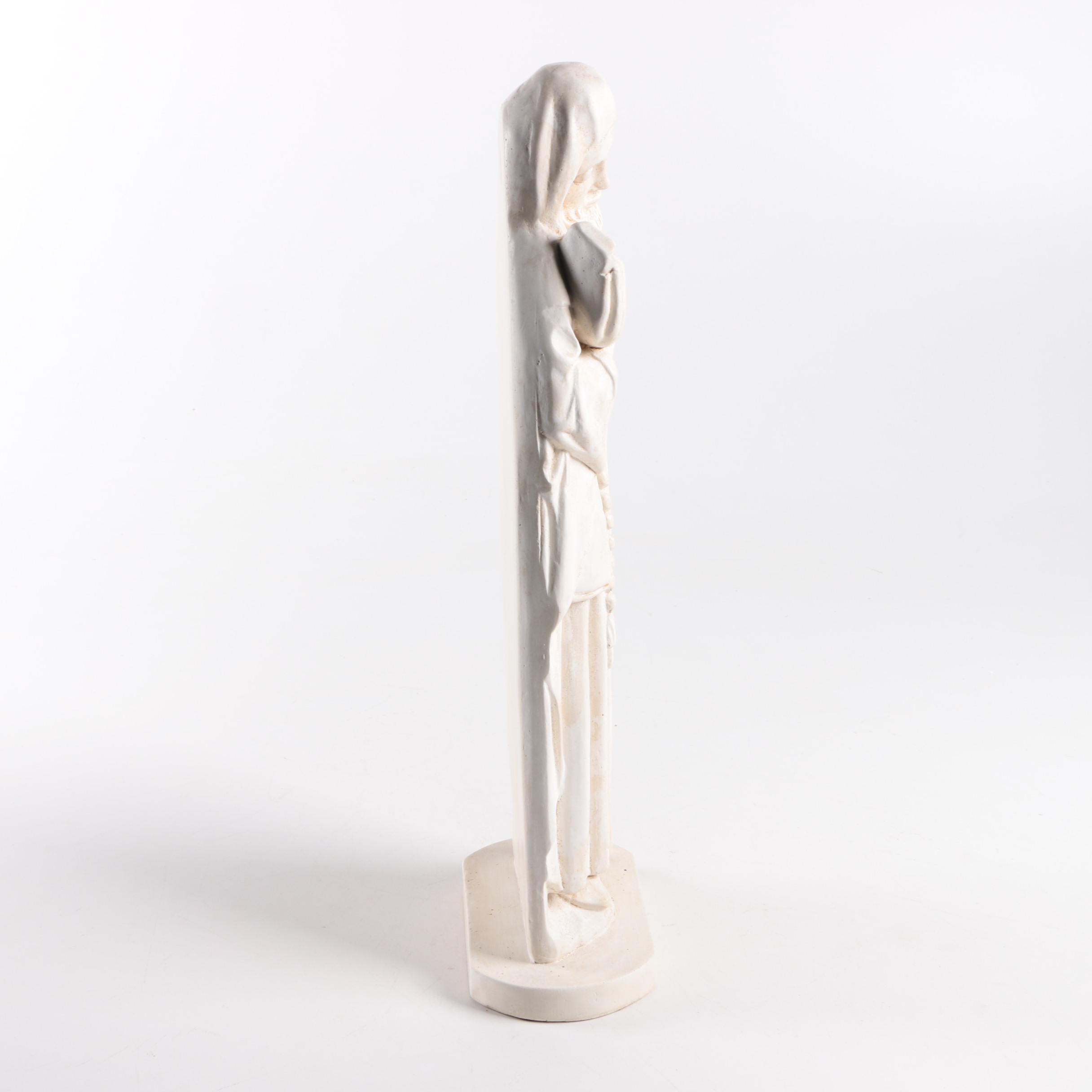 Ceramic Monk Figurine