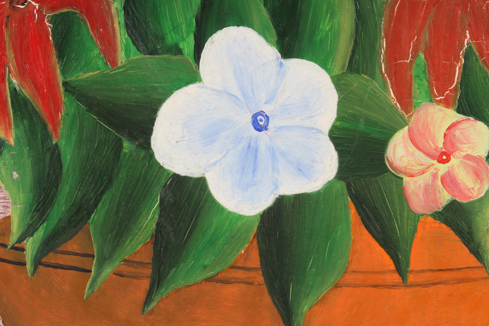 André Pierre Haitian Primitive Oil Painting on Board