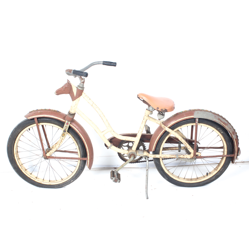 Children's 1948 Vintage Gene Autry Signature Monark Bicycle
