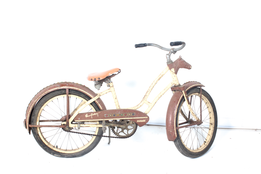 Children's 1948 Vintage Gene Autry Signature Monark Bicycle