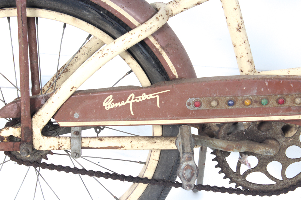 Children's 1948 Vintage Gene Autry Signature Monark Bicycle