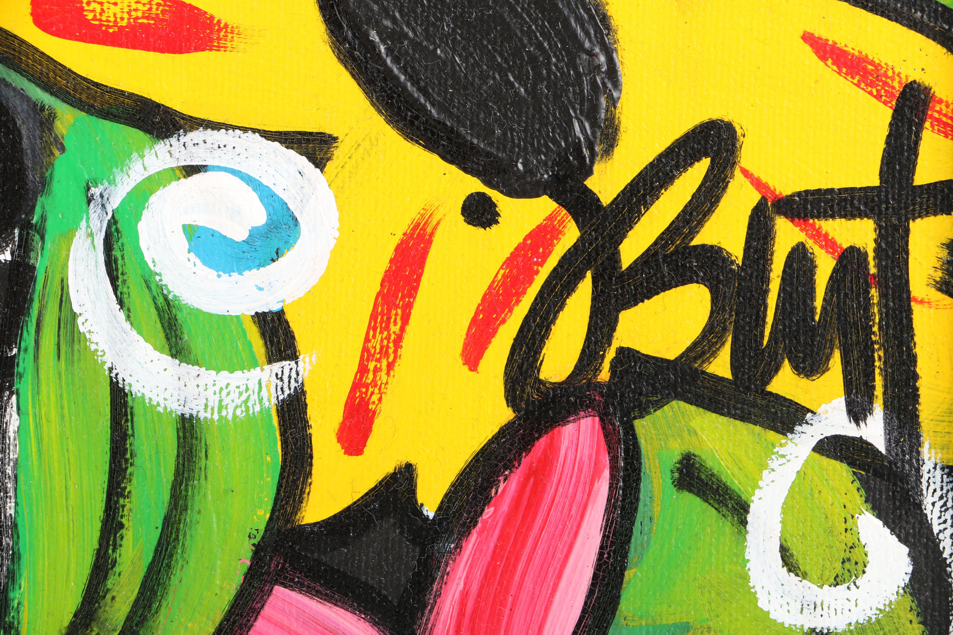 Jules Burt Acrylic Paintings on Canvas "Fun Flowers"