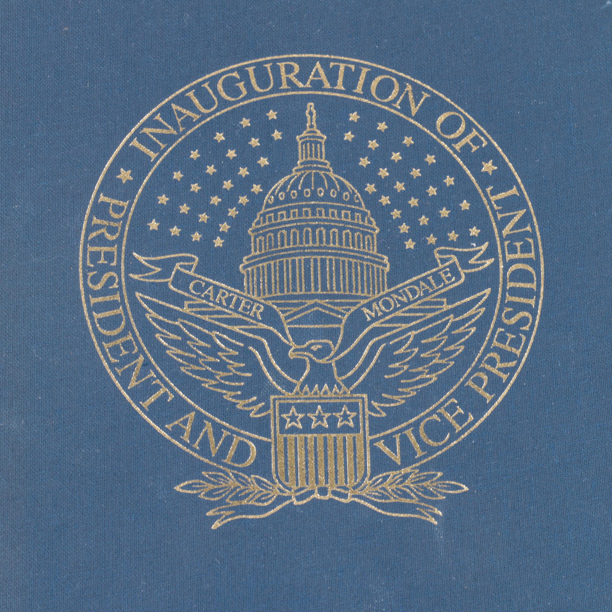 Jimmy Carter Inauguration Book with Photo and Inaugural Invitations