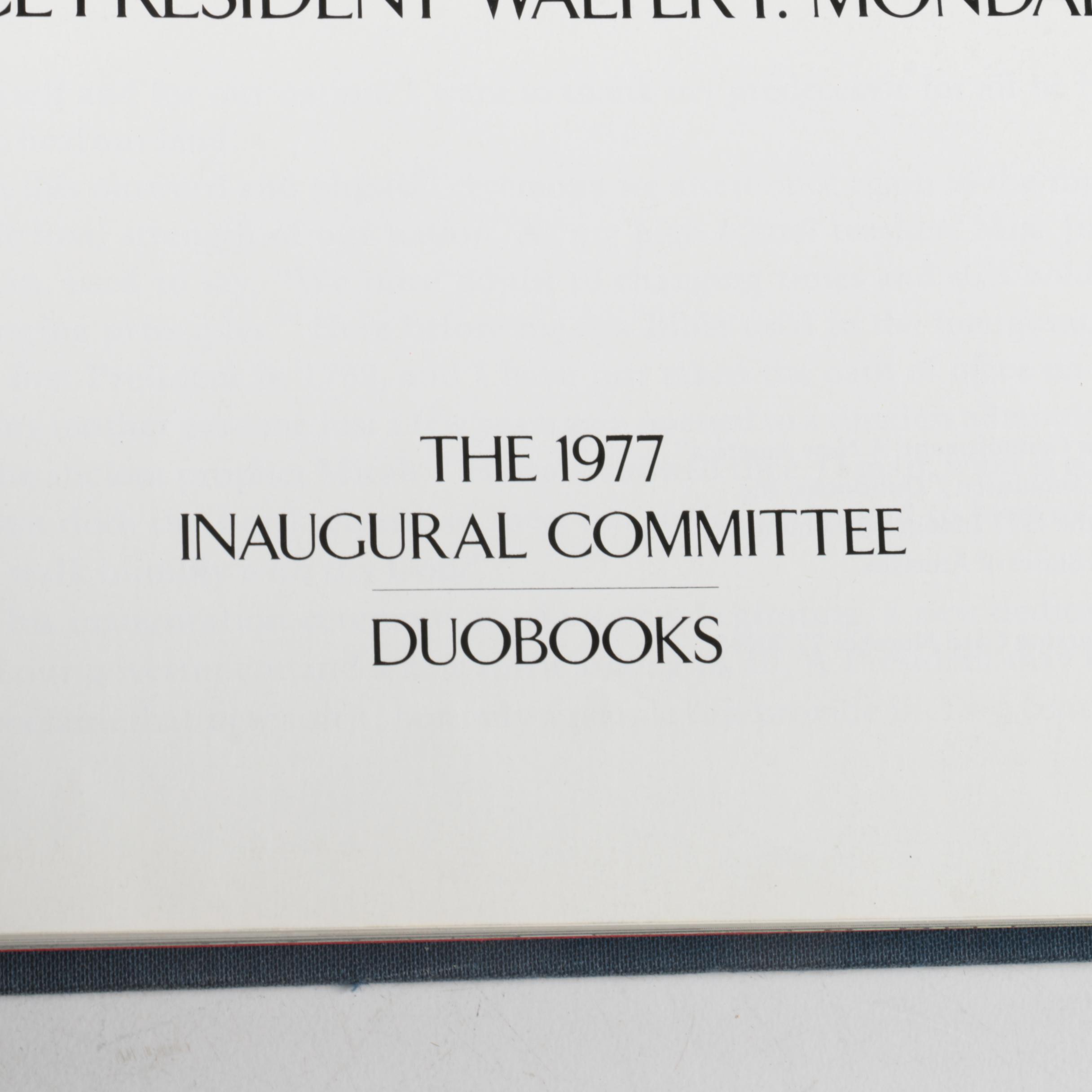 Jimmy Carter Inauguration Book with Photo and Inaugural Invitations