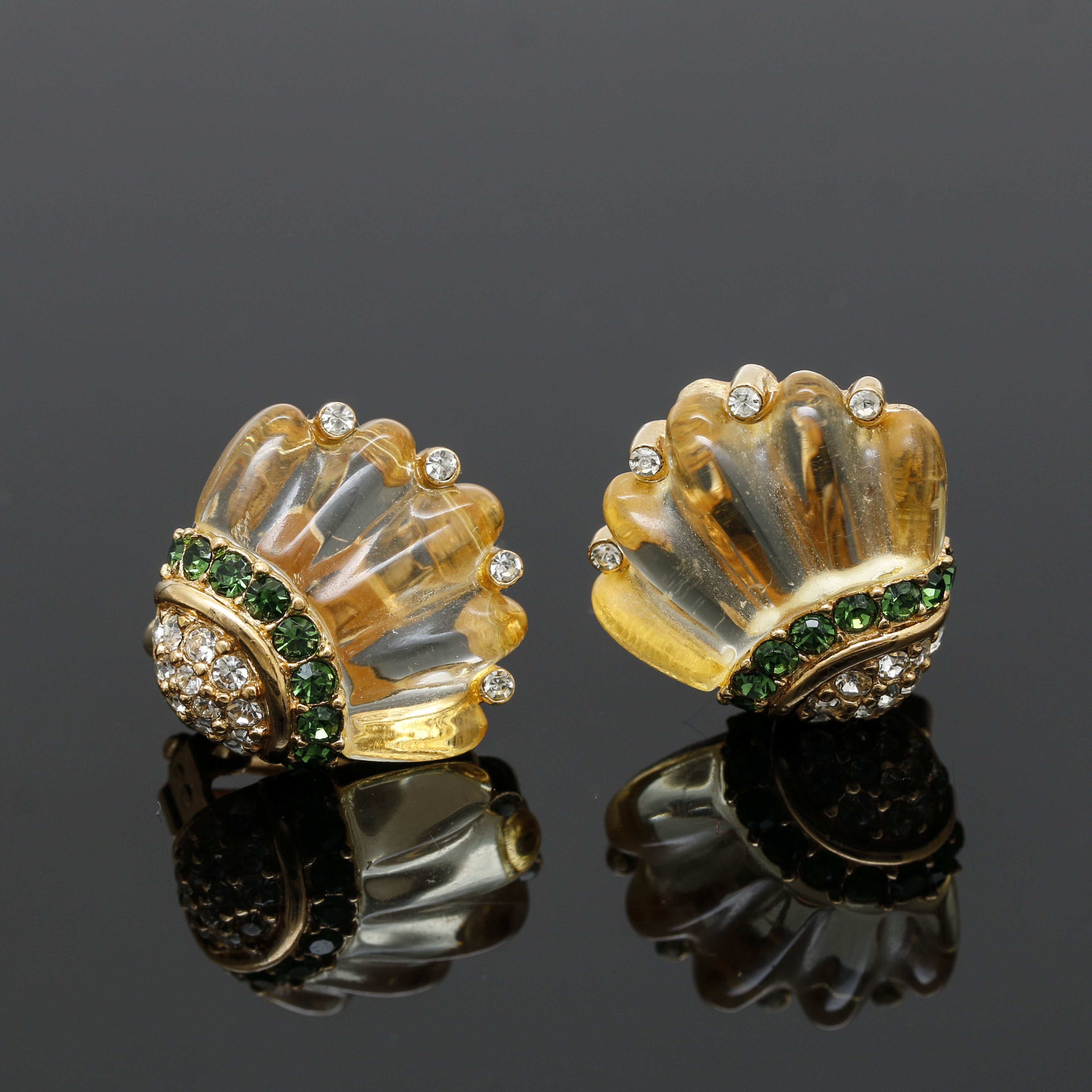 Vintage Givenchy Lucite Earrings