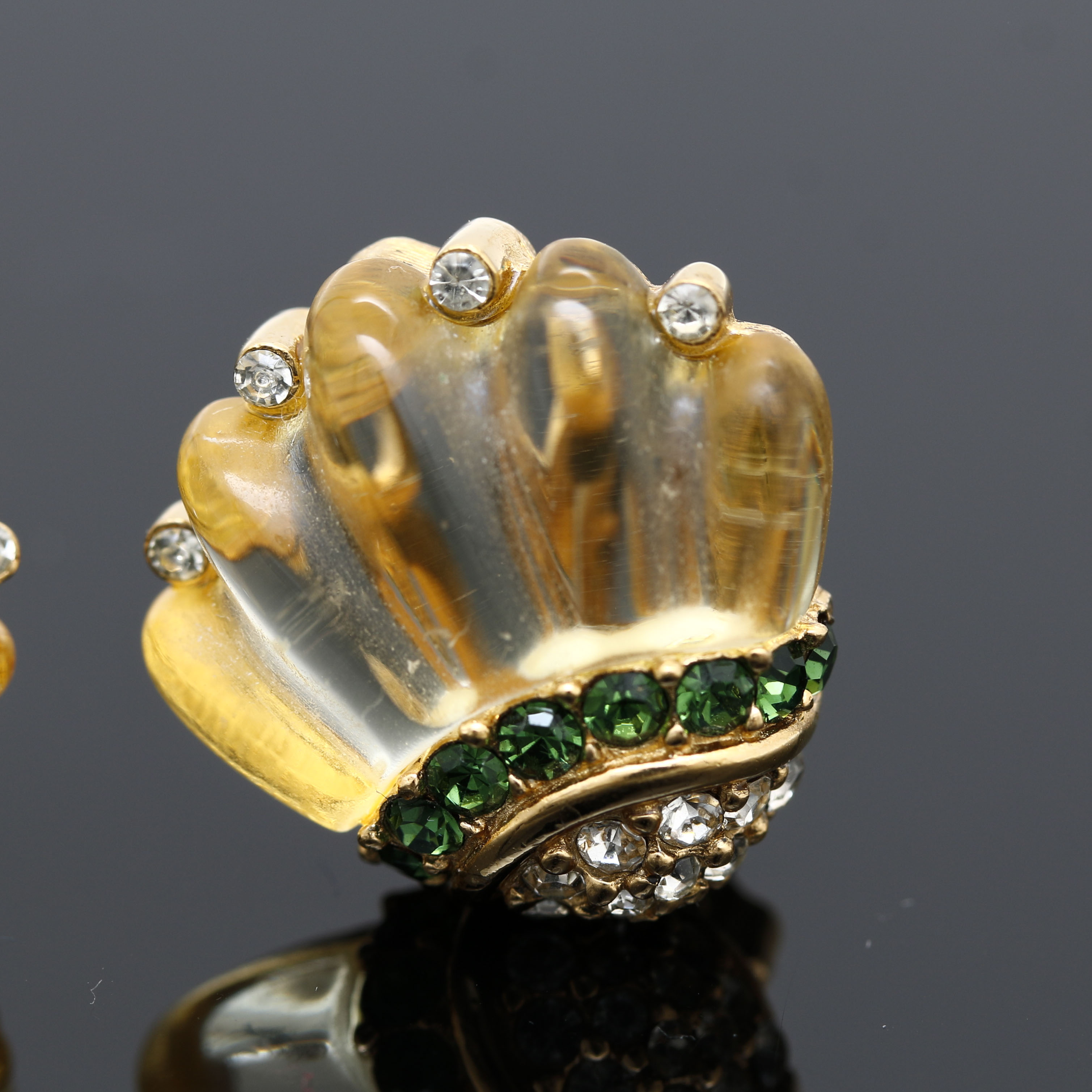 Vintage Givenchy Lucite Earrings