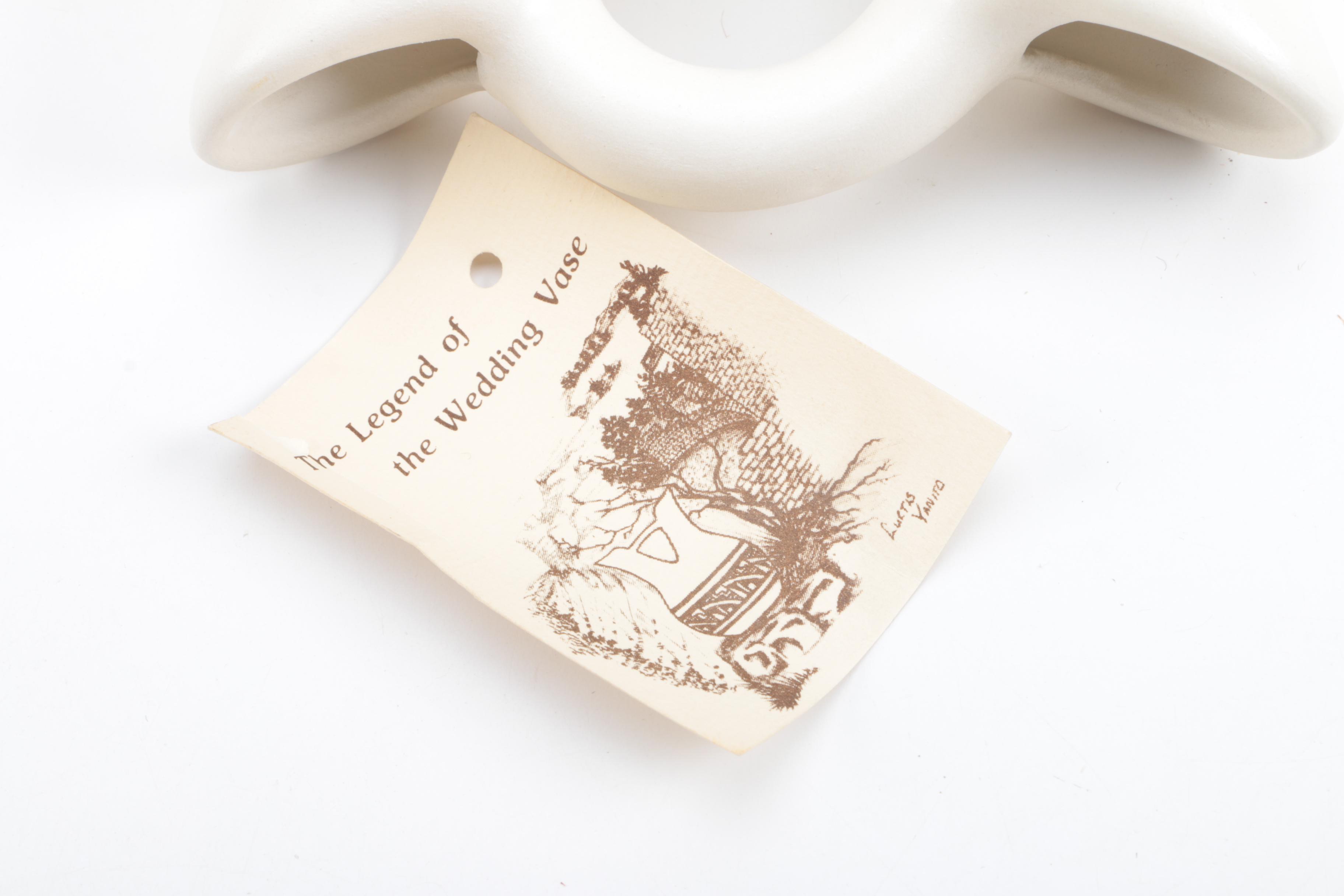 Signed Navajo Pottery Wedding Vase