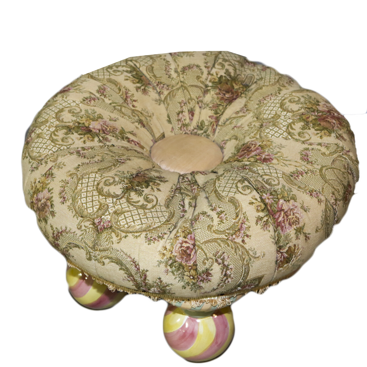 Floral Tuffet by MacKenzie Childs Ltd.