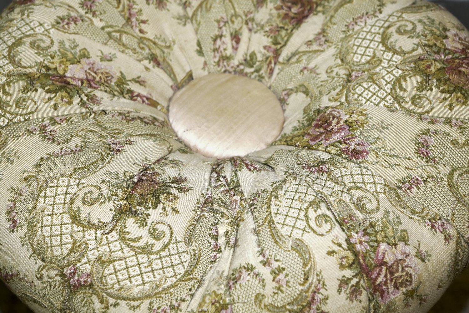 Floral Tuffet by MacKenzie Childs Ltd.