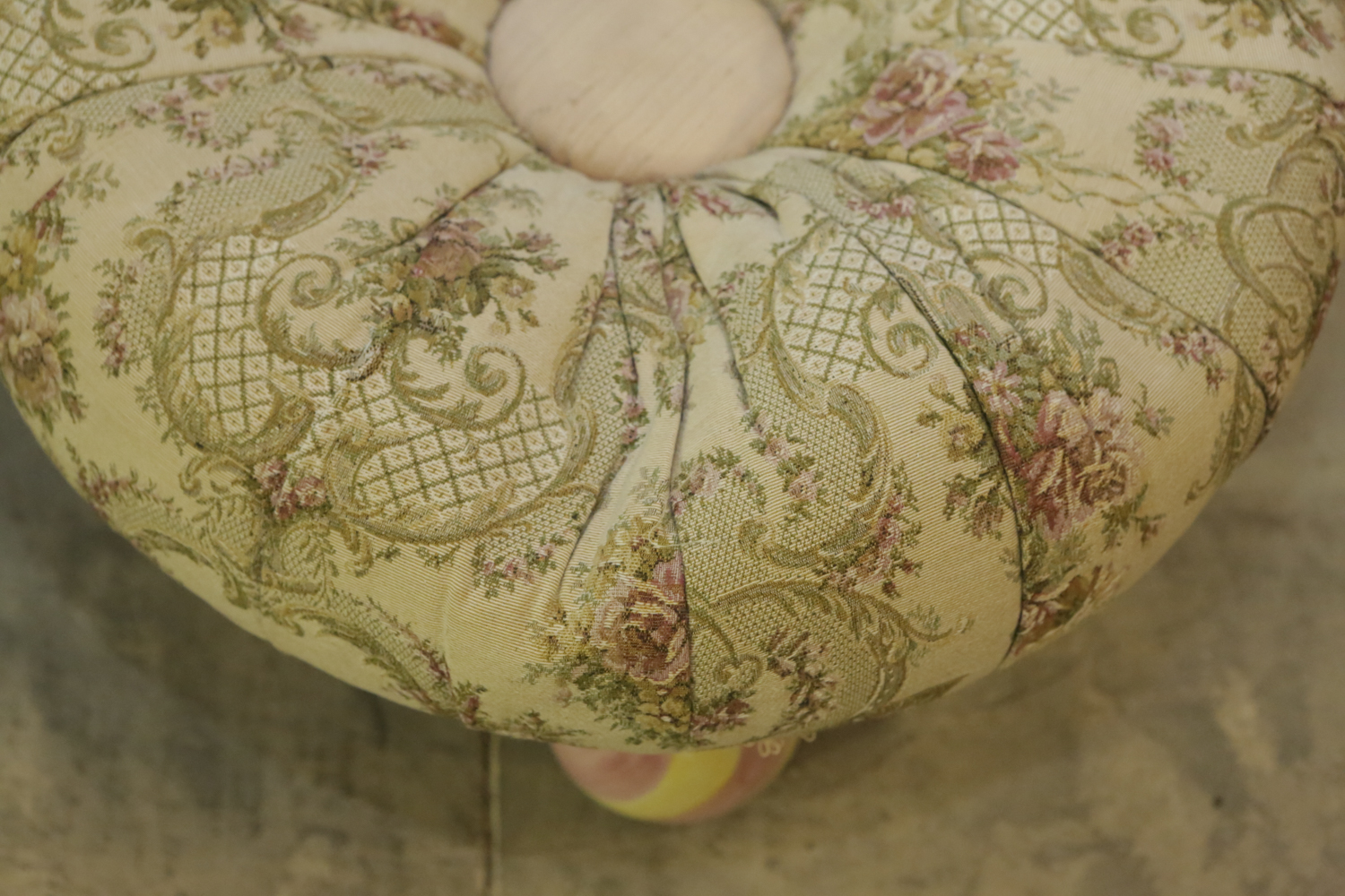Floral Tuffet by MacKenzie Childs Ltd.