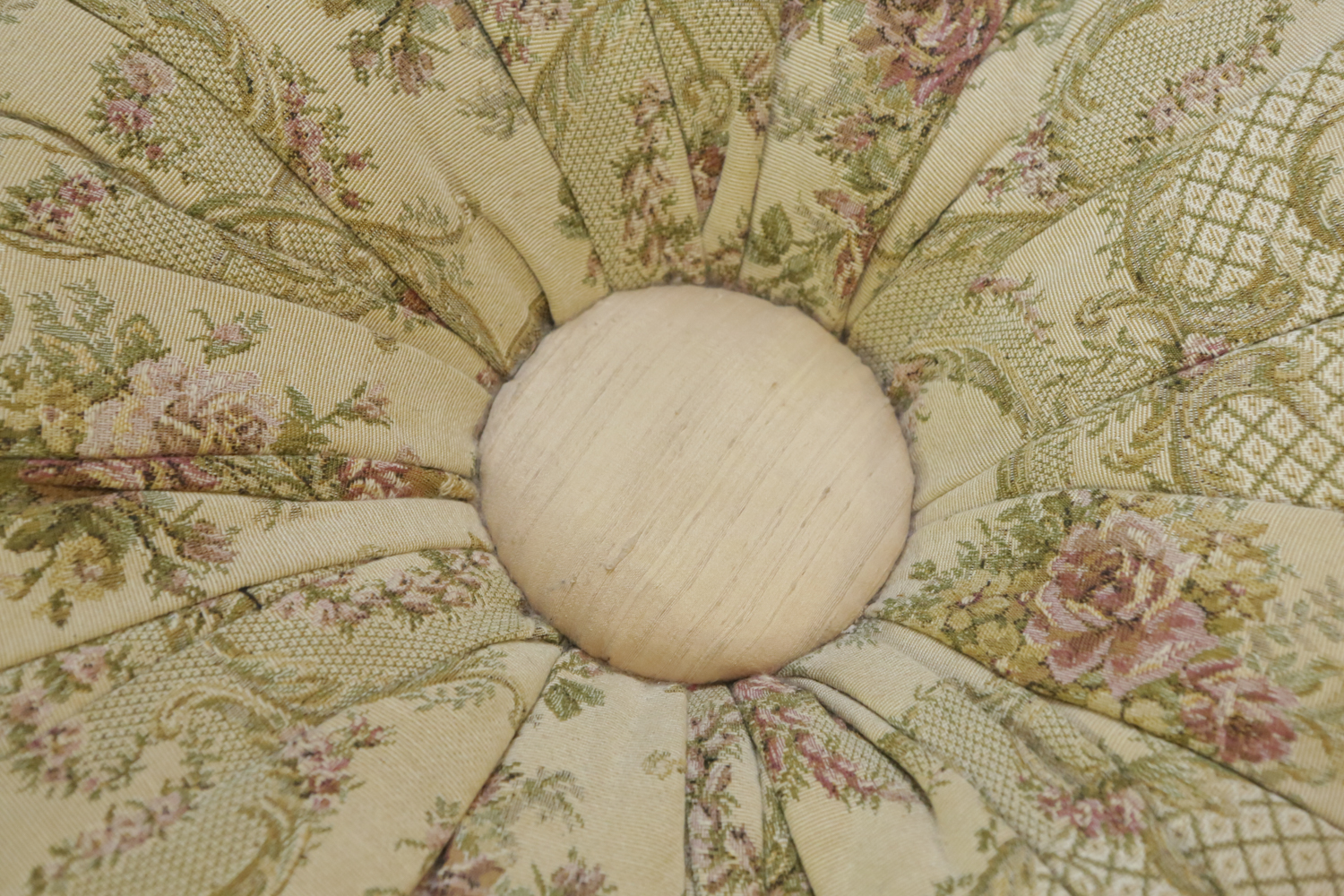 Floral Tuffet by MacKenzie Childs Ltd.