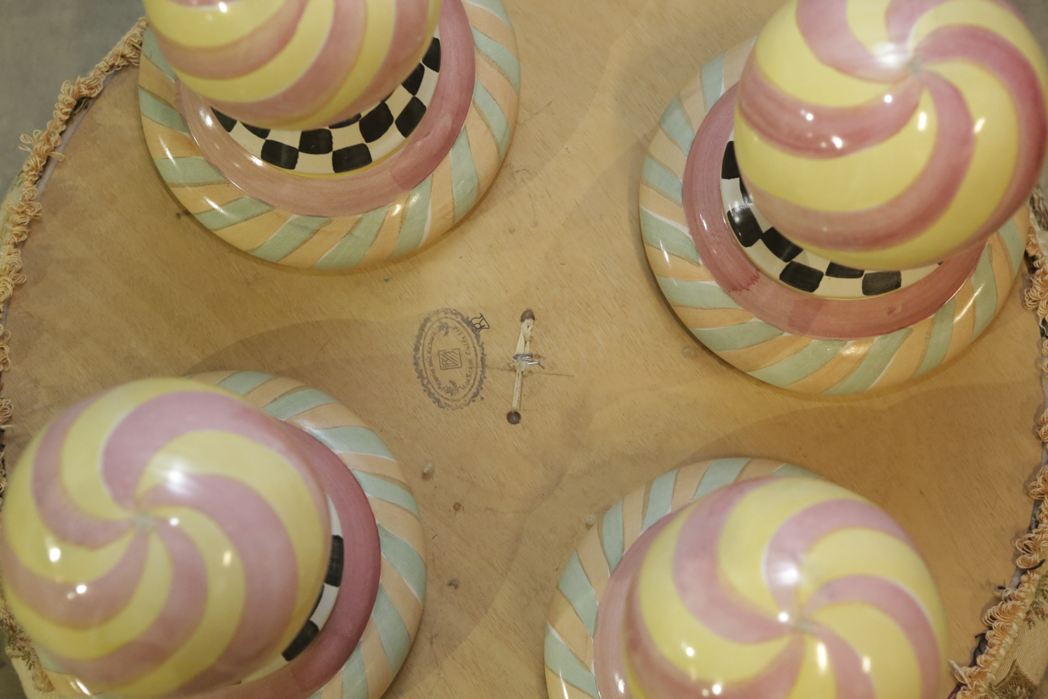 Floral Tuffet by MacKenzie Childs Ltd.